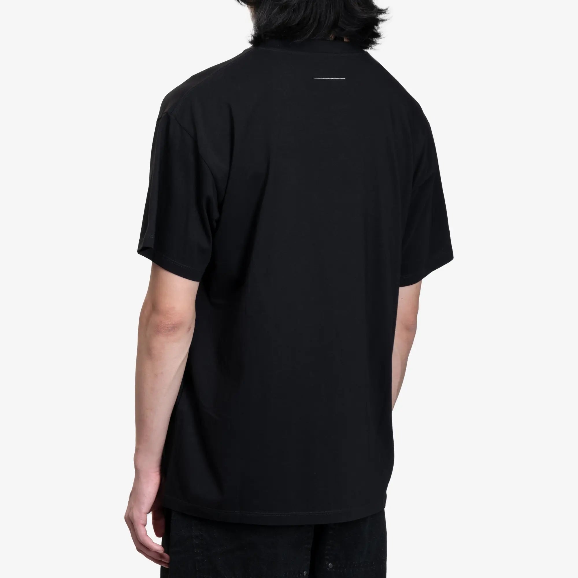 MM6 Chest Label T-Shirt Black - 4