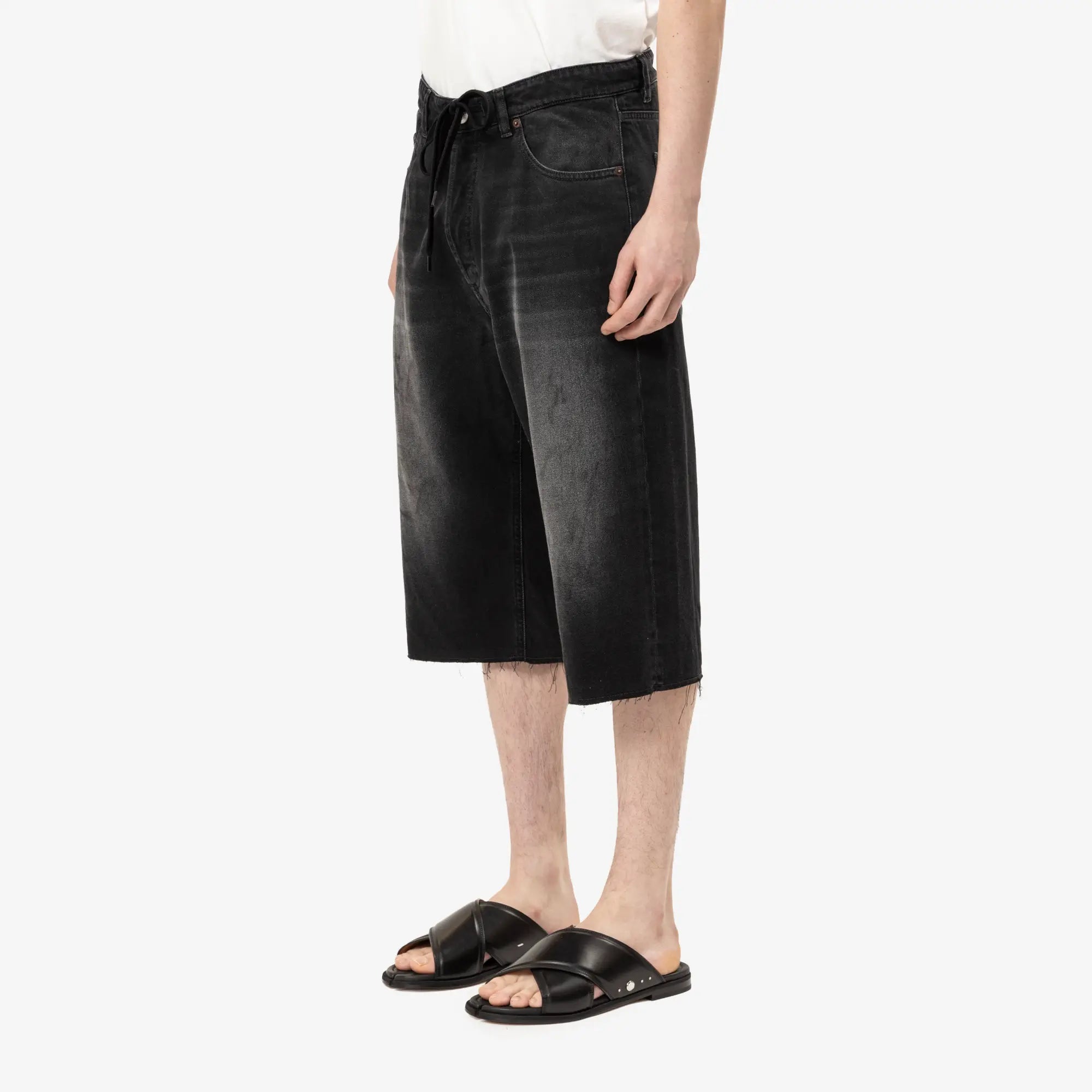 MM6 Denim Shorts Black - 3