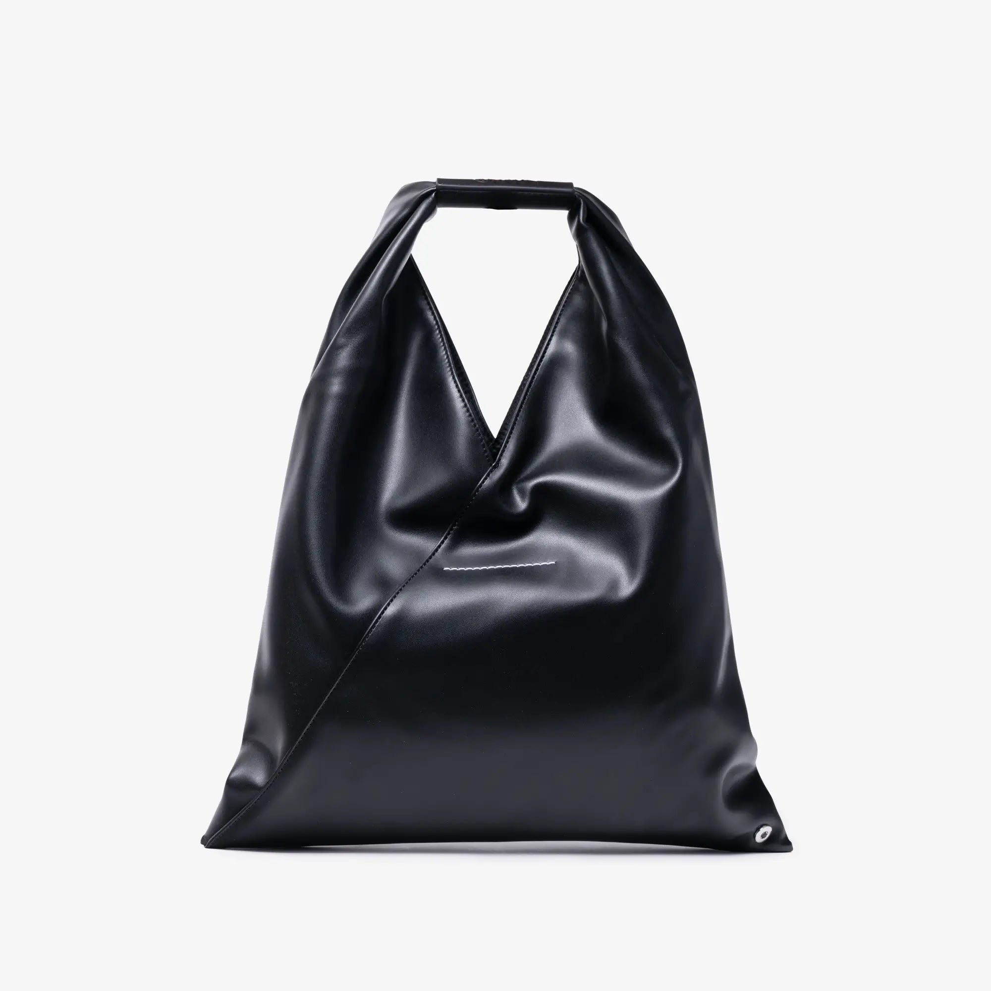 MM6 Faux Leather Small Japanese Bag Black - 5