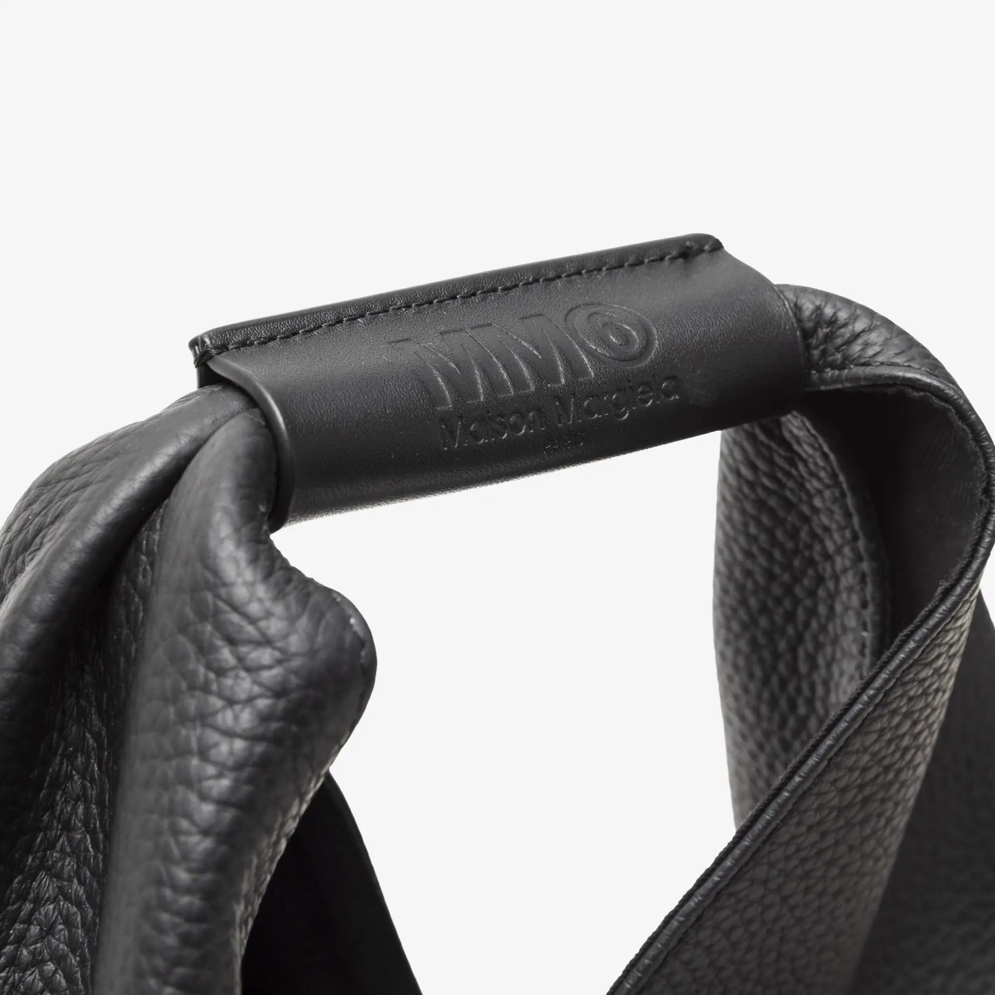 MM6 Grainy Leather Classic Japanese Bag Black - 3