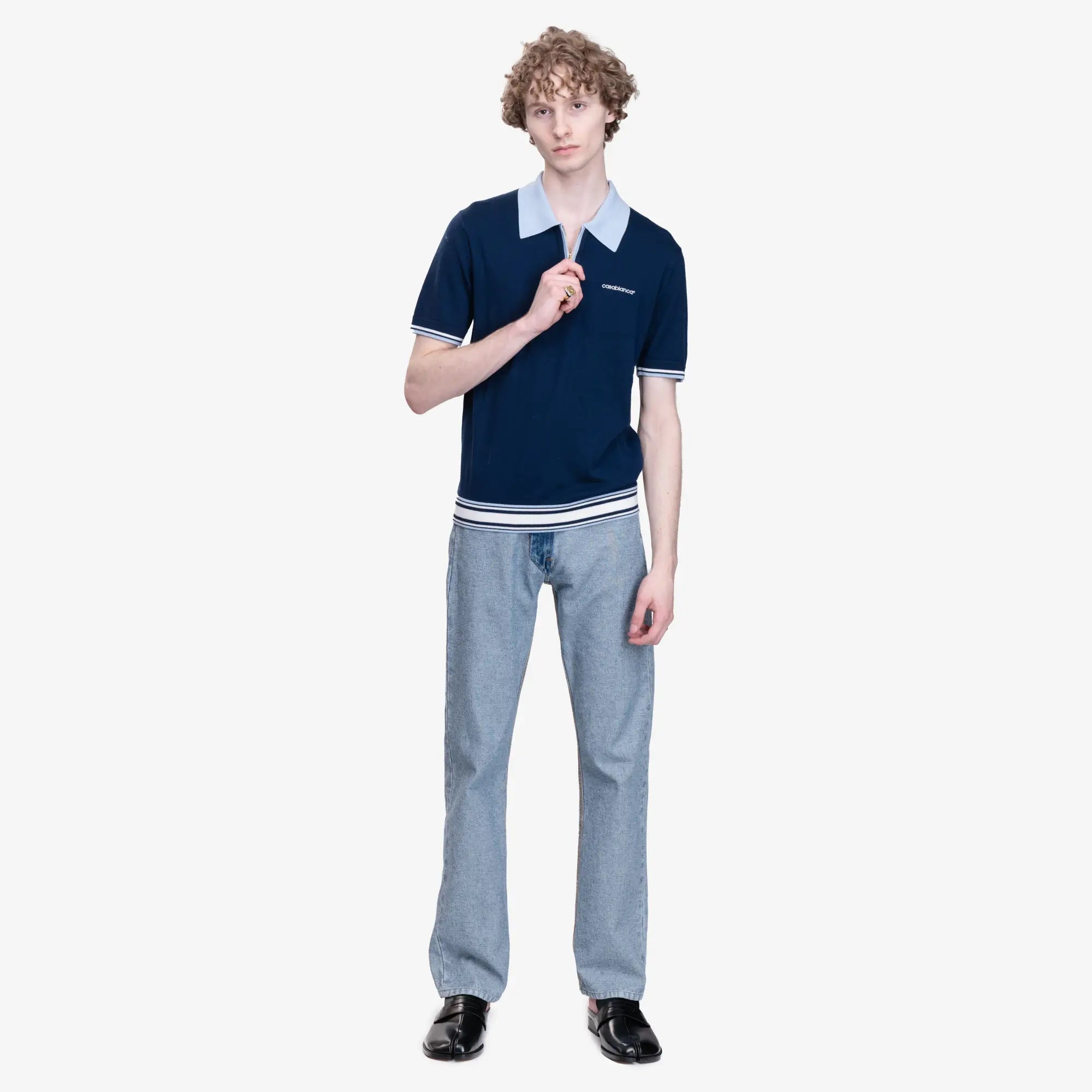 MM6 Inside Out Jeans Medium Blue - 2