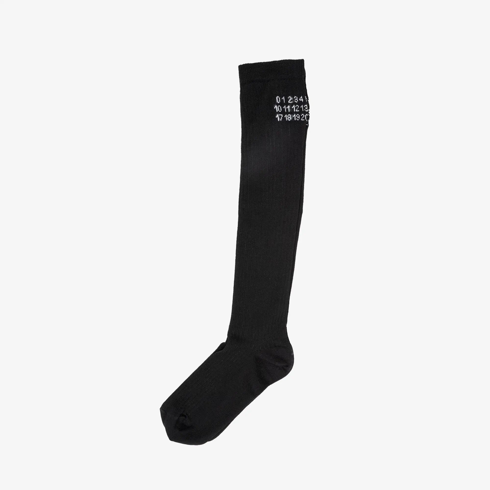 MM6 Knee High Socks Black - 1