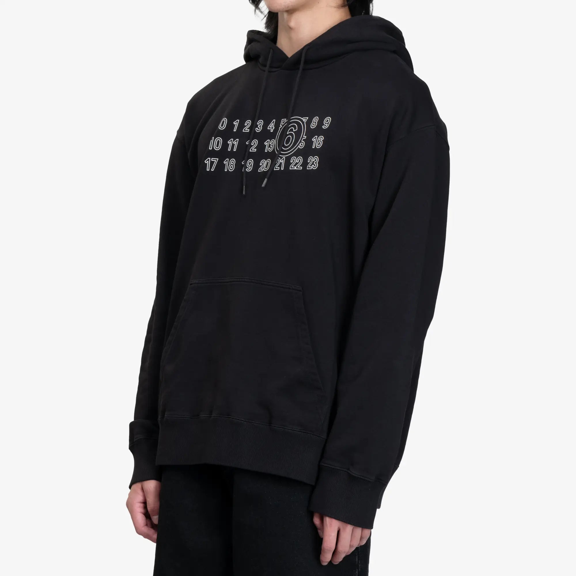 MM6 Numeric Hoody Black - 3
