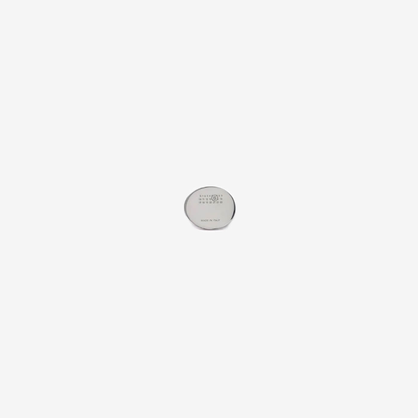 MM6 Numeric Oval Ring Palladio - 1