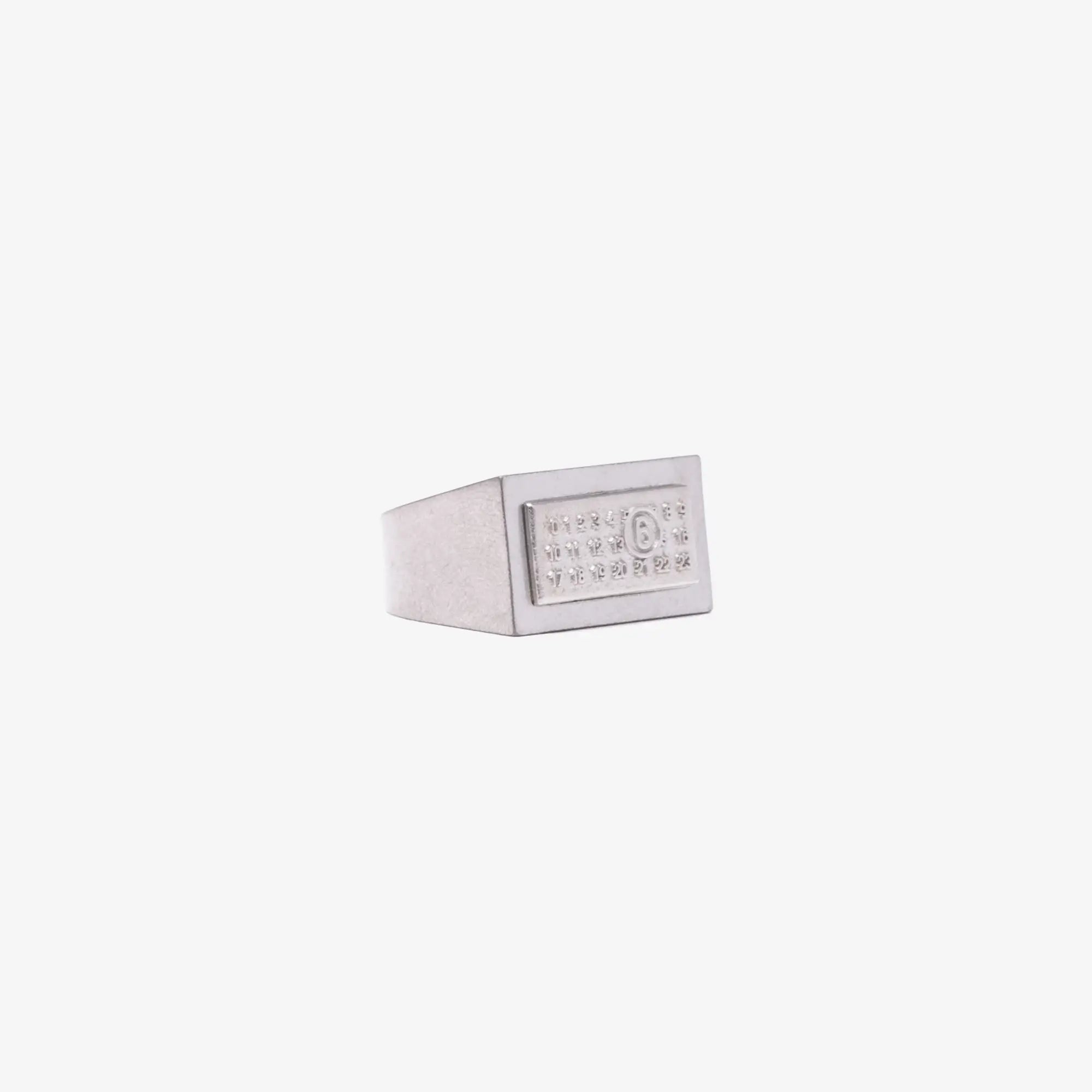 MM6 Numeric Rectangle Ring Burattato - 3
