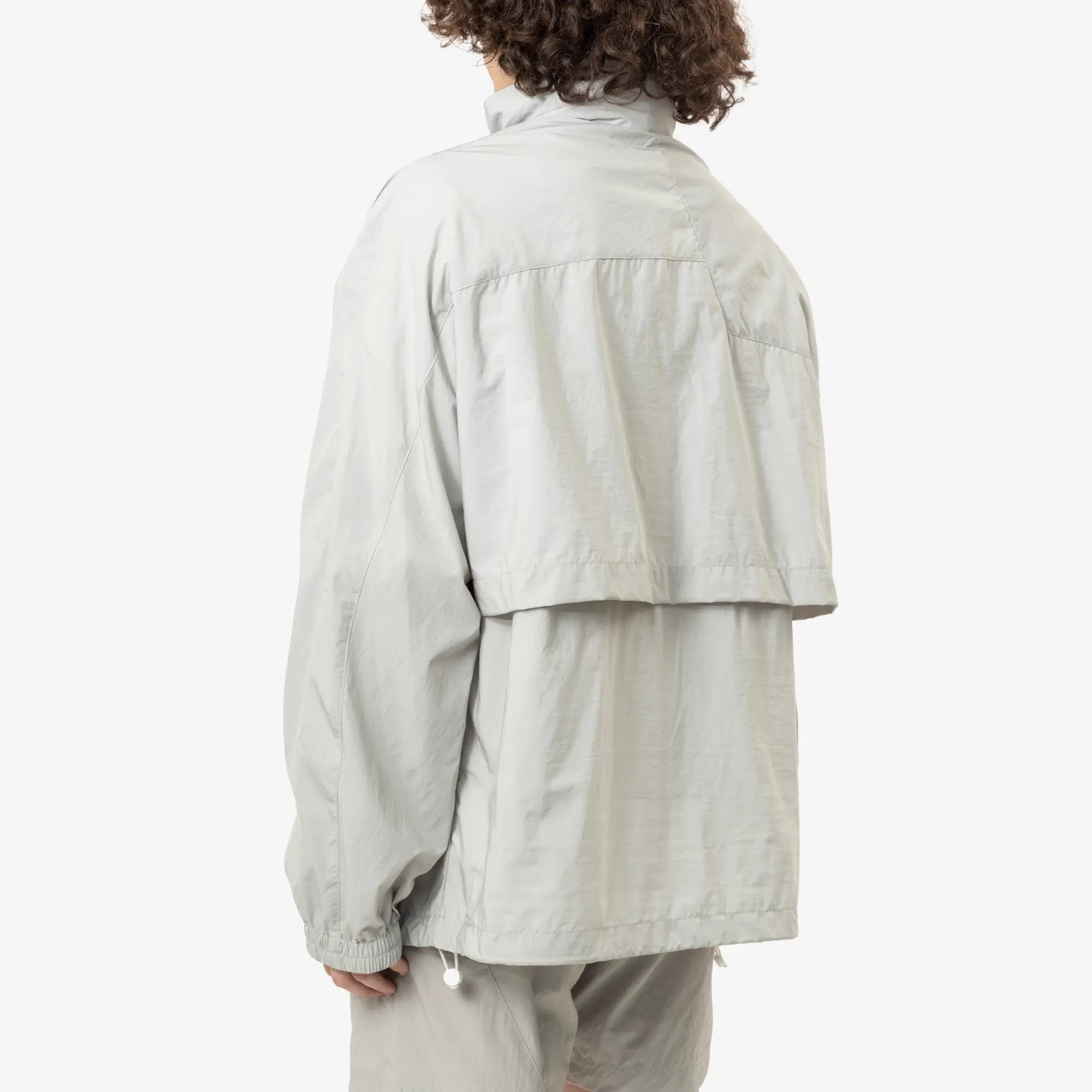 MM6 Nylon Windbreaker Jacket Sage Grey - 4