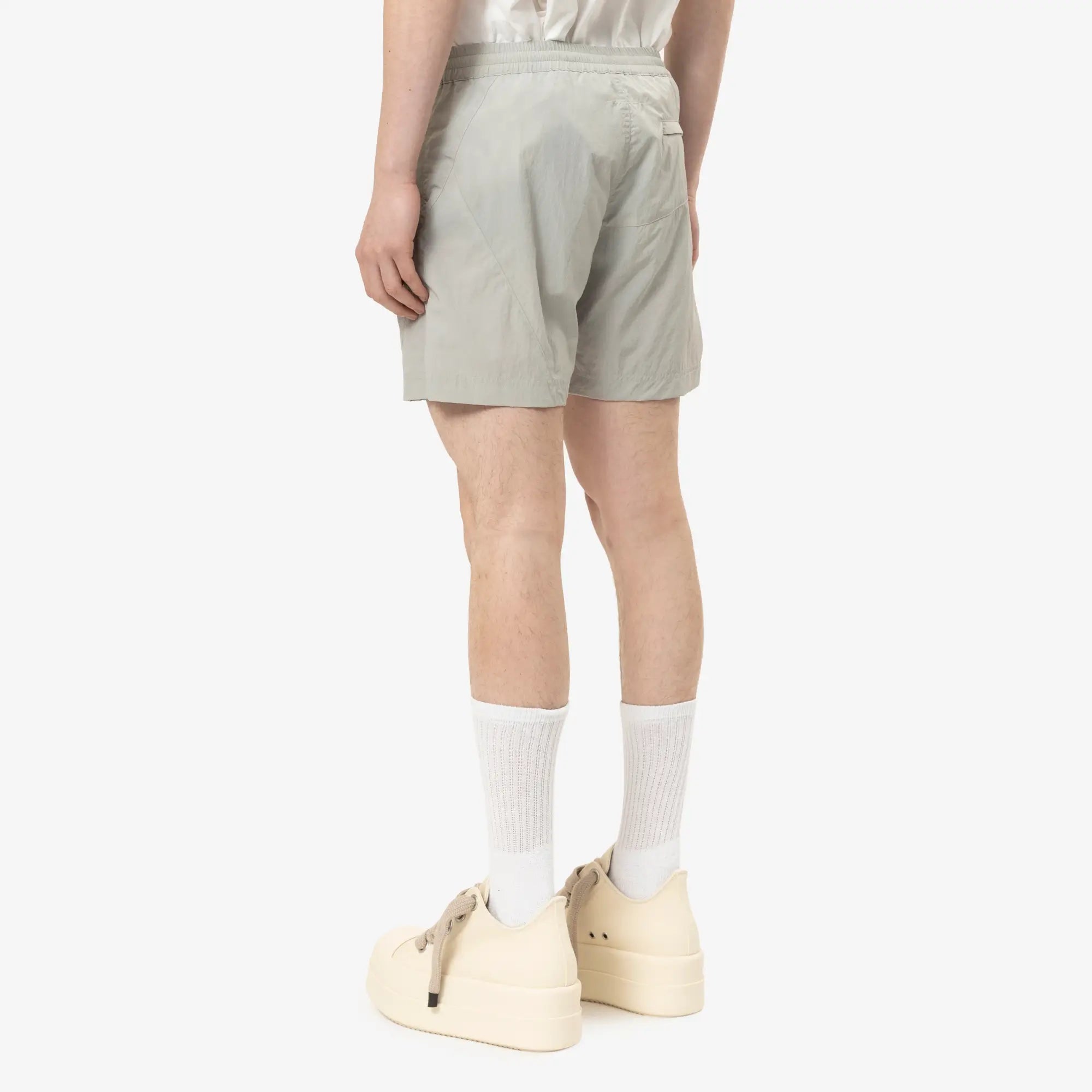 MM6 Nylon Windbreaker Shorts Sage Grey - 4