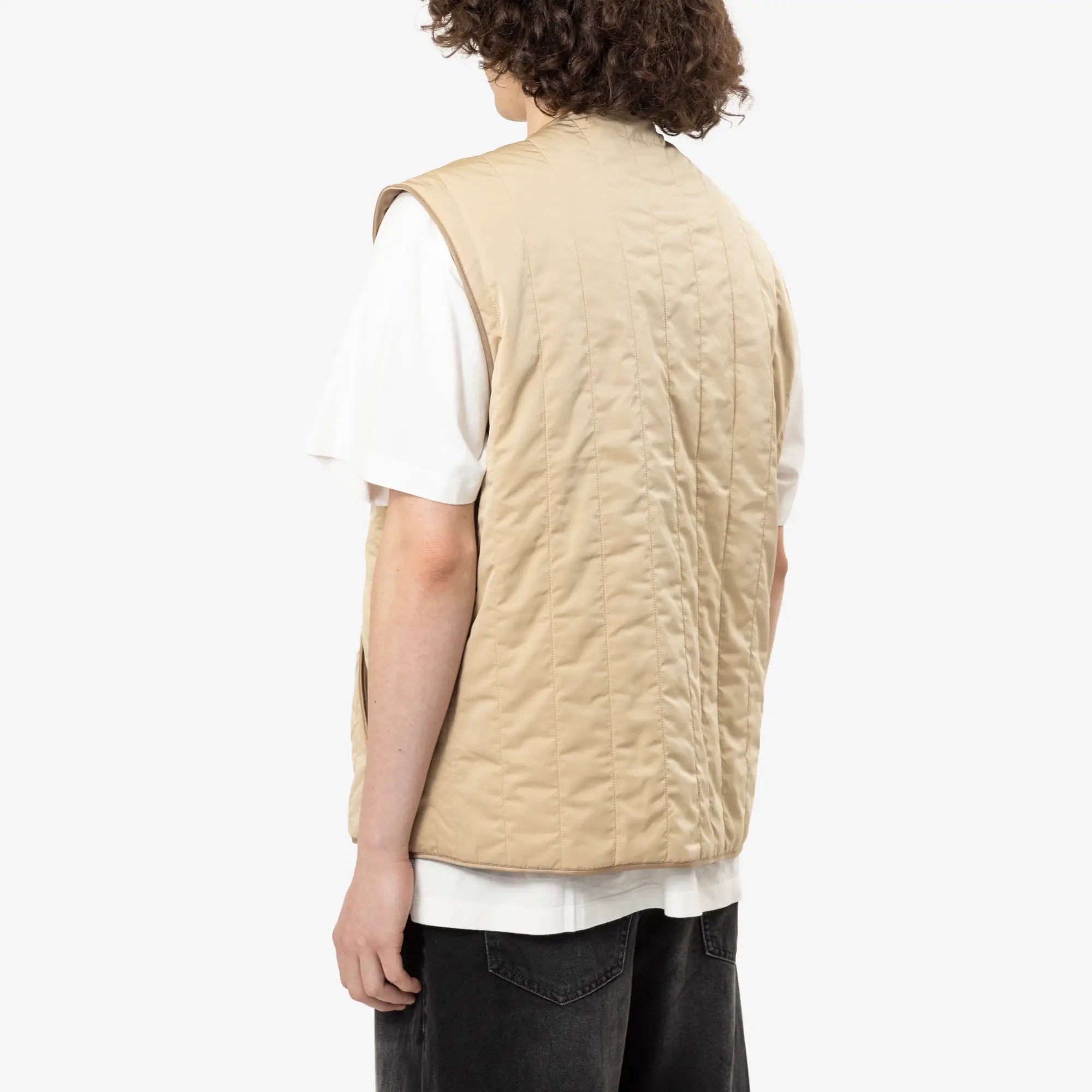 MM6 Padded Nylon Vest Sand - 4