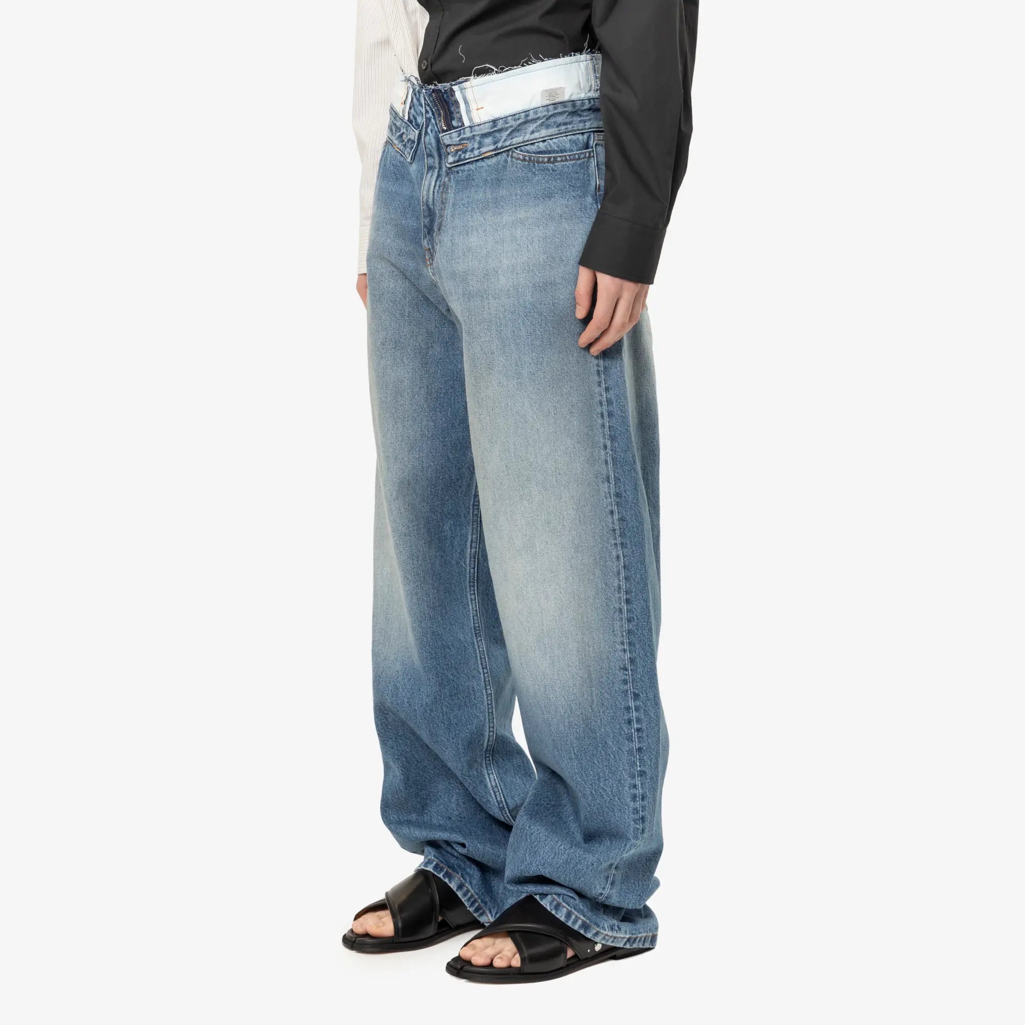 MM6 Straight Leg Jeans Light Blue - 3