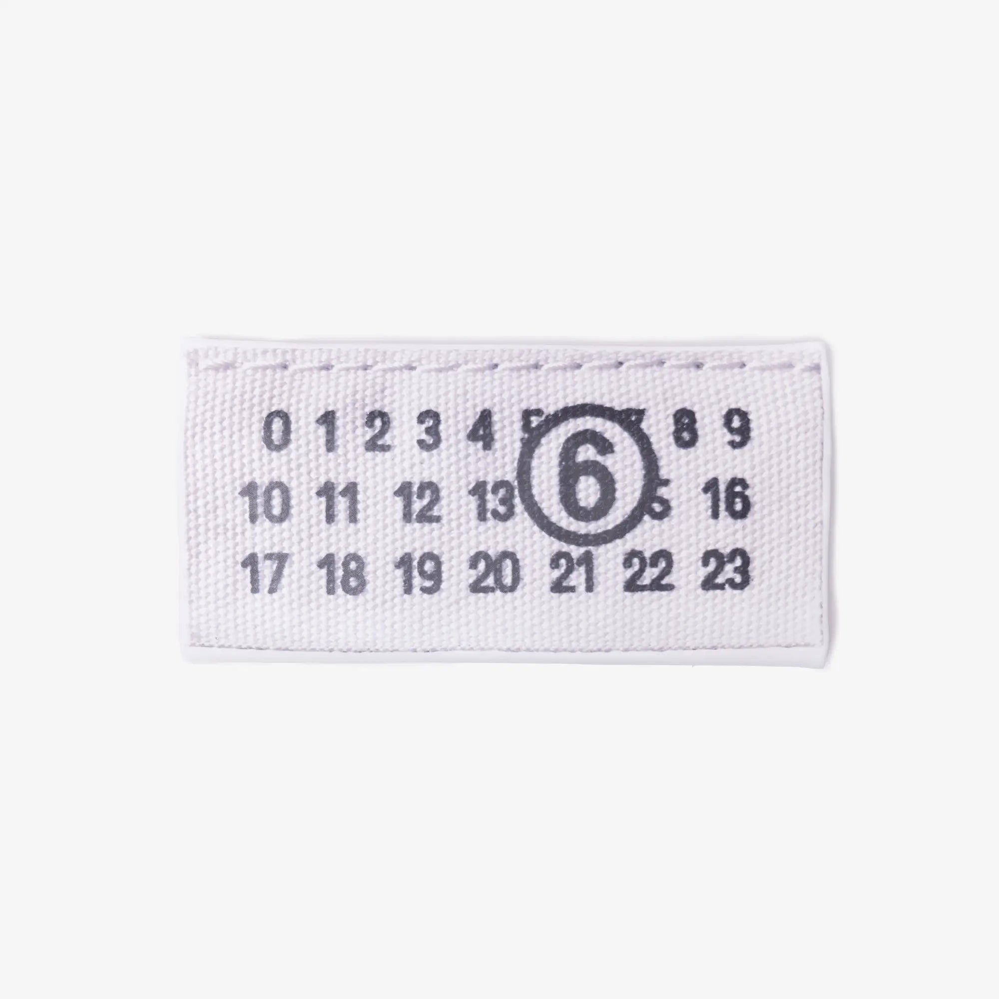 MM6 Trompe L'oeil Numeric Small Pochette White - 1