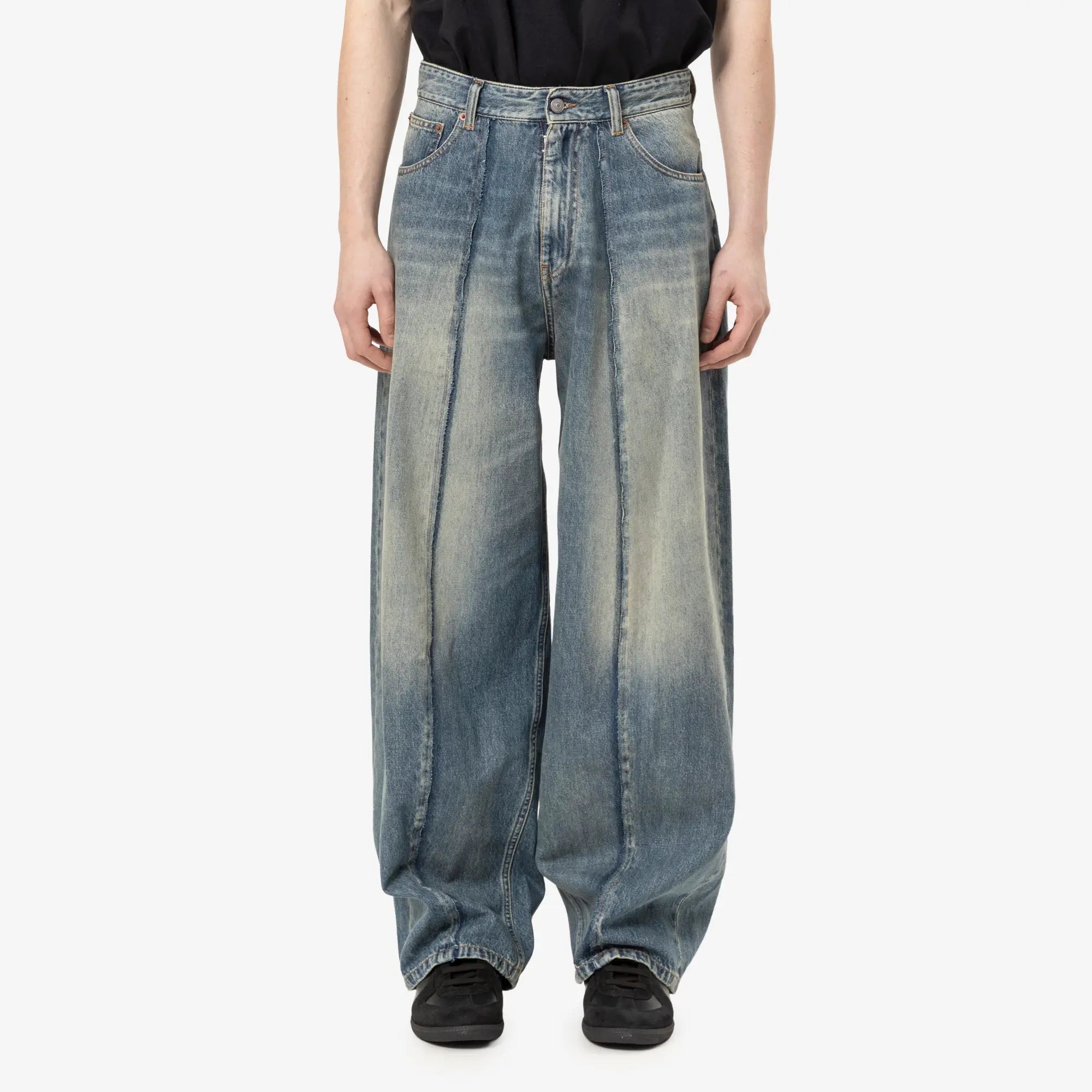 MM6 Wide Leg Jeans Blue - 1