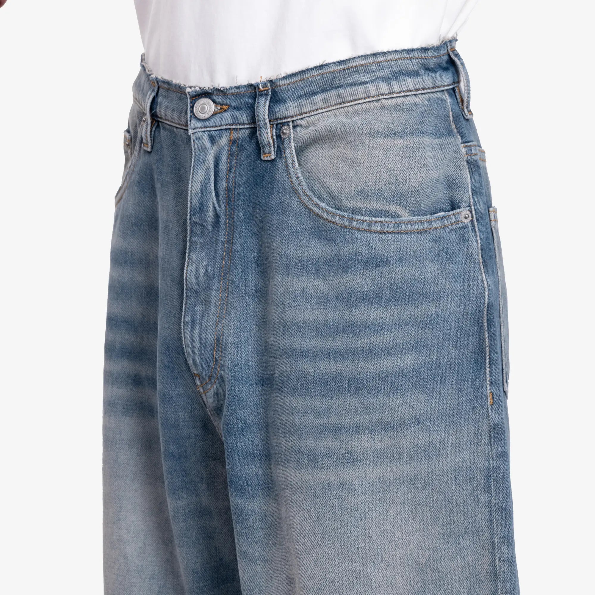 MM6 Wide Leg Jeans Medium Blue - 5