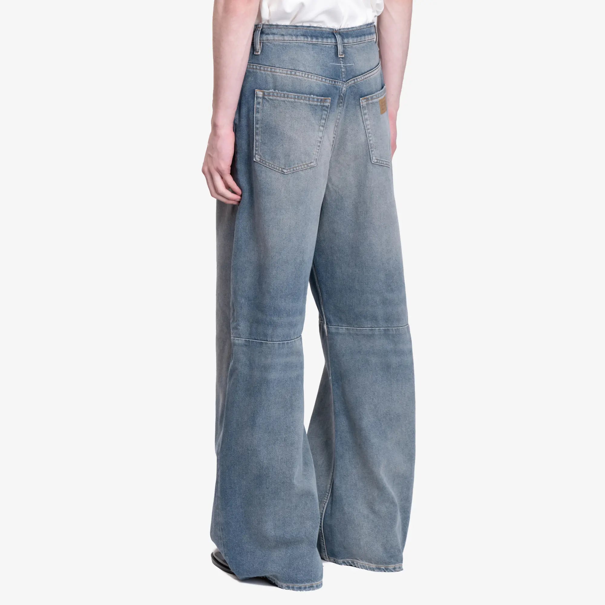 MM6 Wide Leg Jeans Medium Blue - 4
