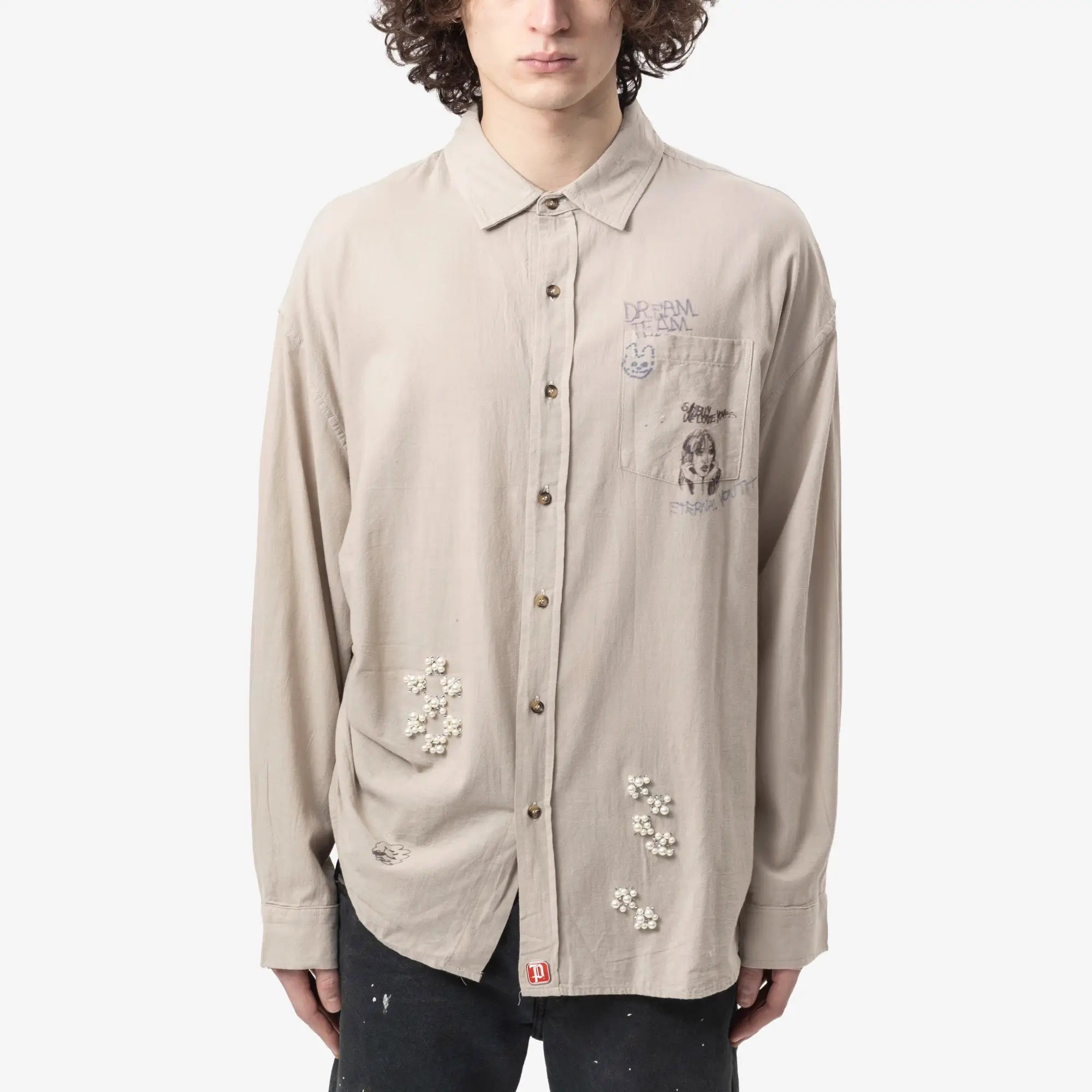 Paly Eternal Youth Oversize Shirt Grey - 1