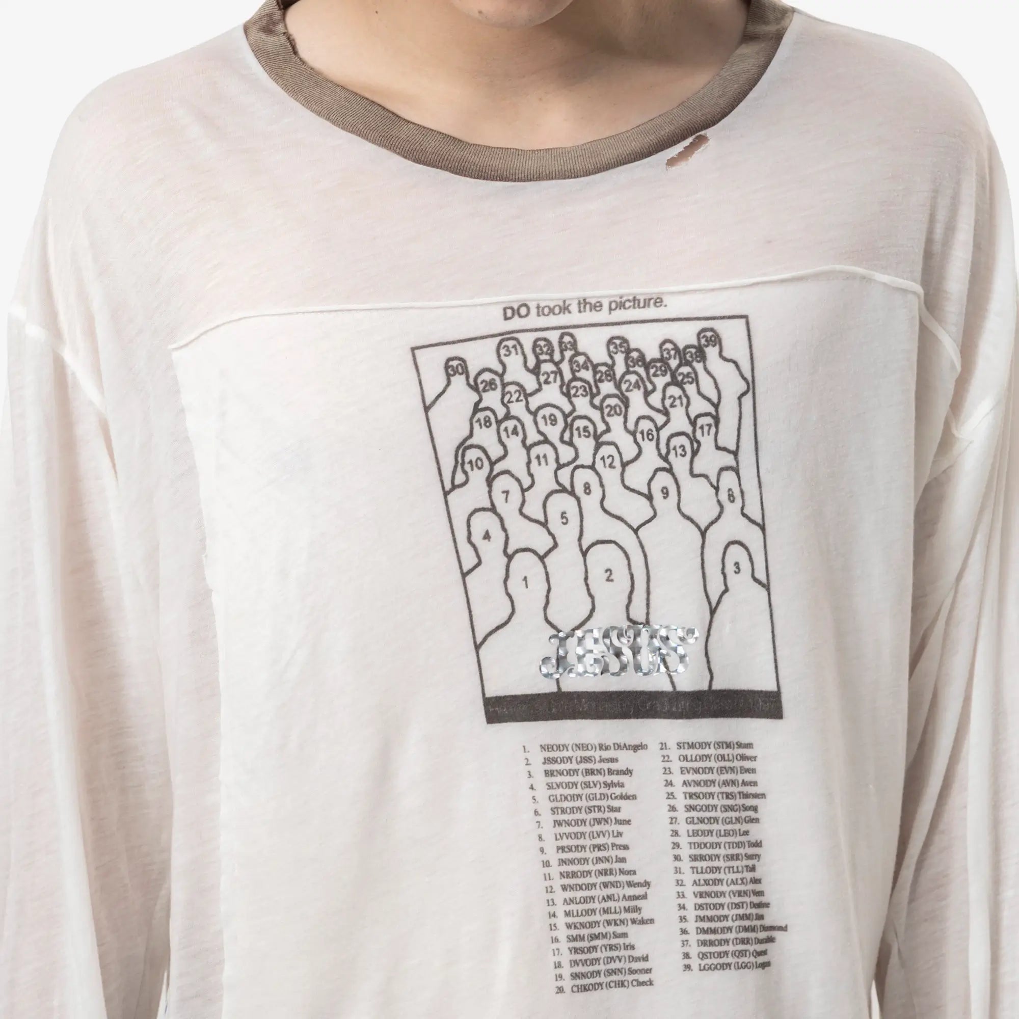 Paly Heavens Gate Ringer LS T-Shirt White - 5