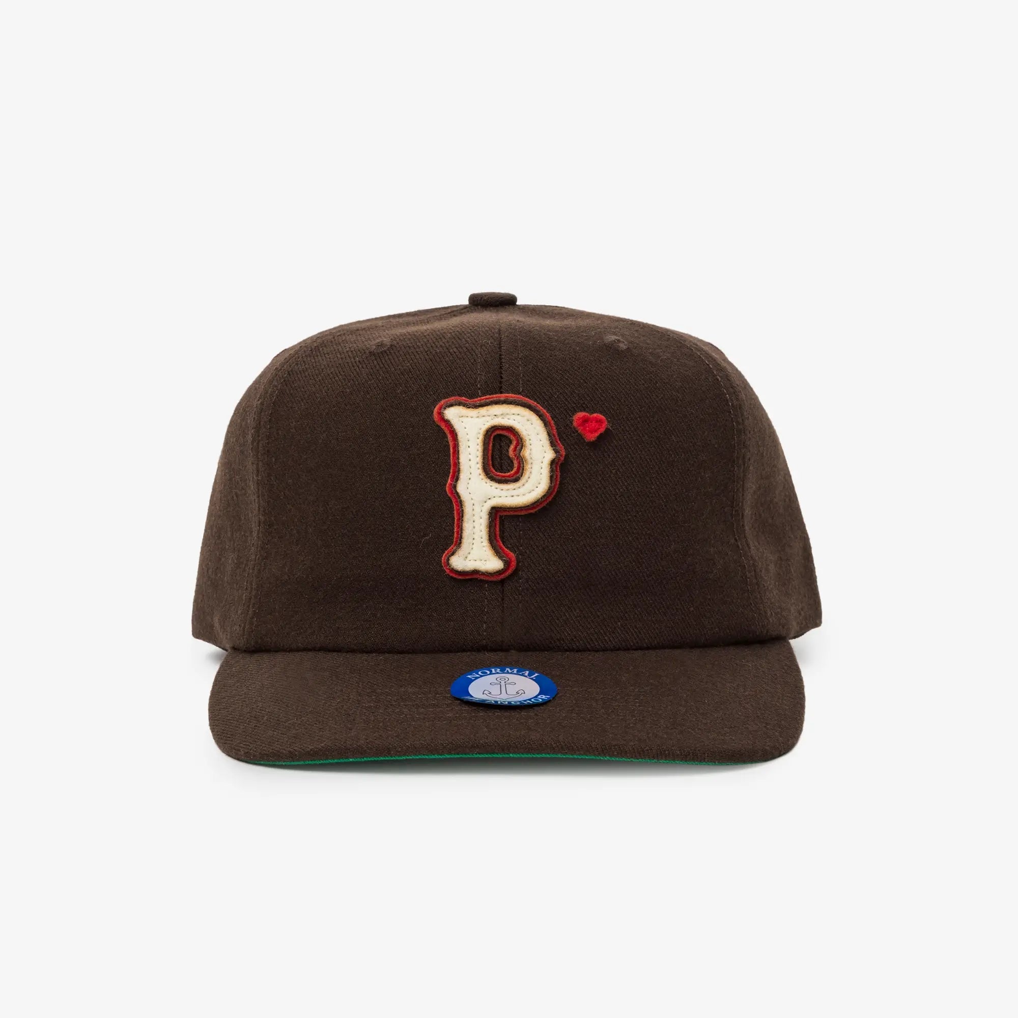 Paly P Wool Baseball Cap Brown - 1