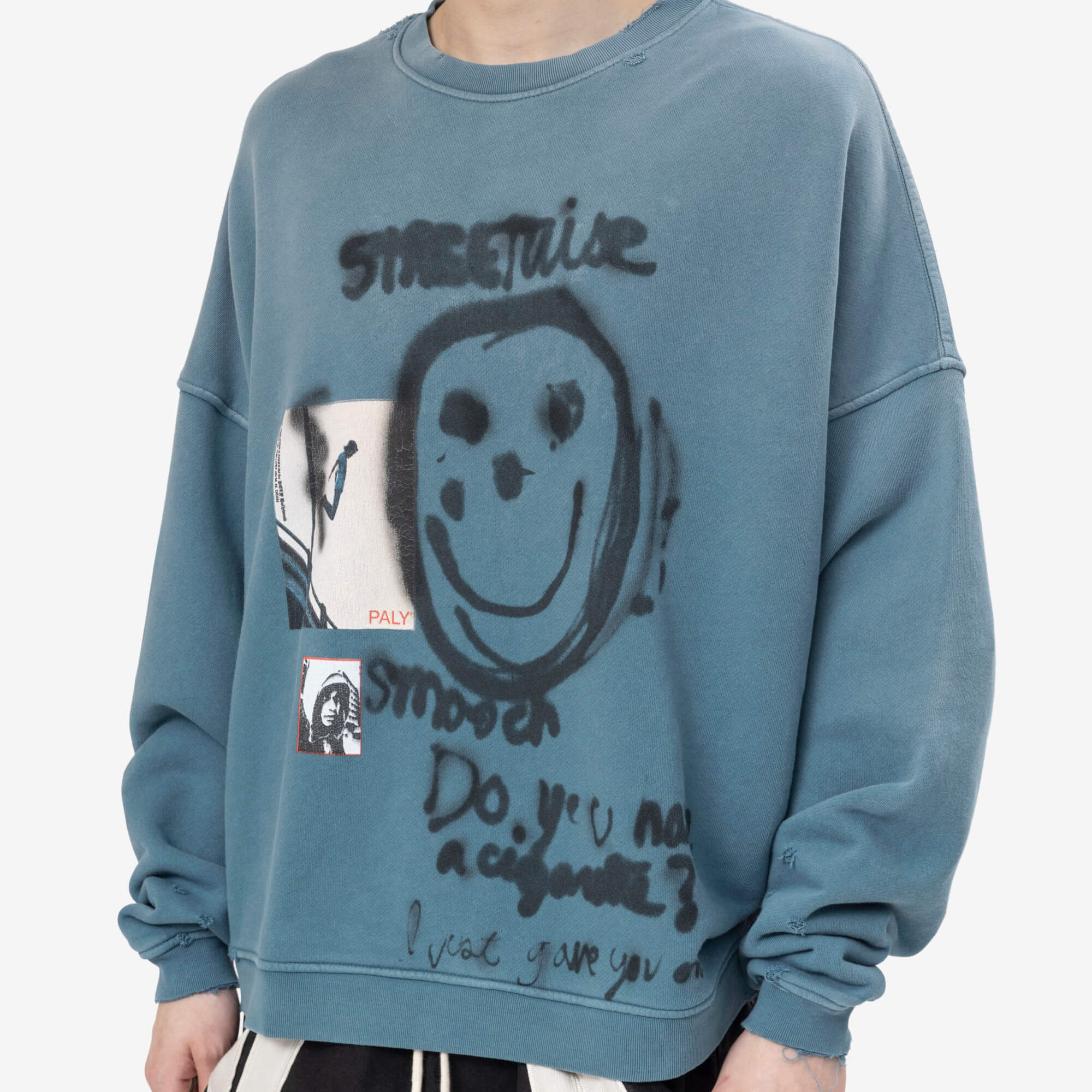 Paly Streetwise Airbrush Sweatshirt Teal - 5