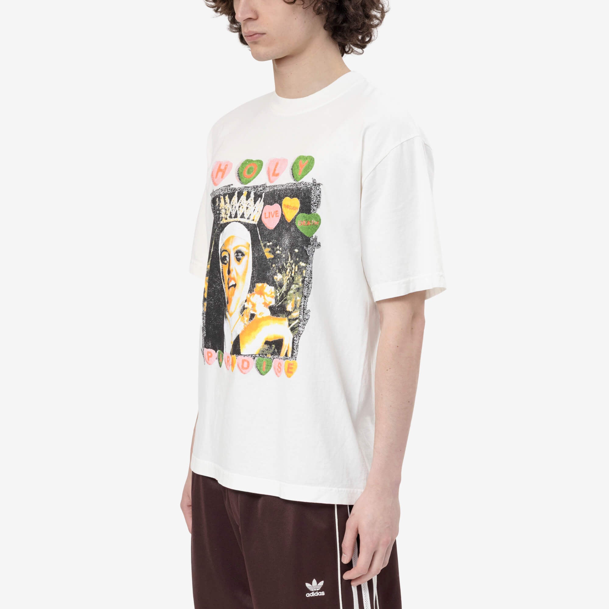 Paradise Holy Live Through Death T-Shirt Off White - 3