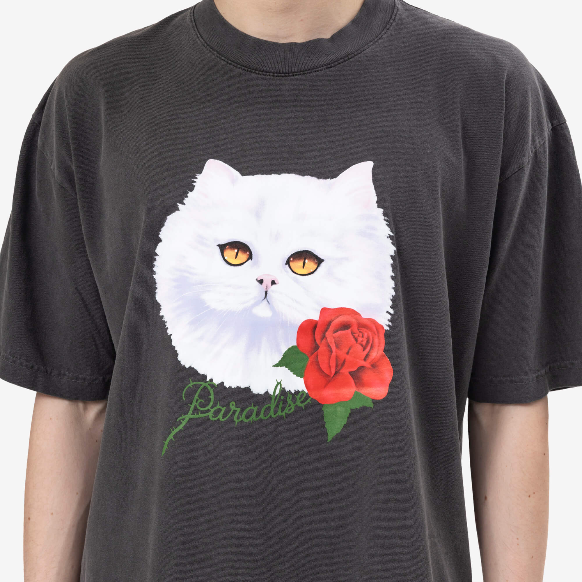 Paradise Purradise T-Shirt Vintage Black - 5