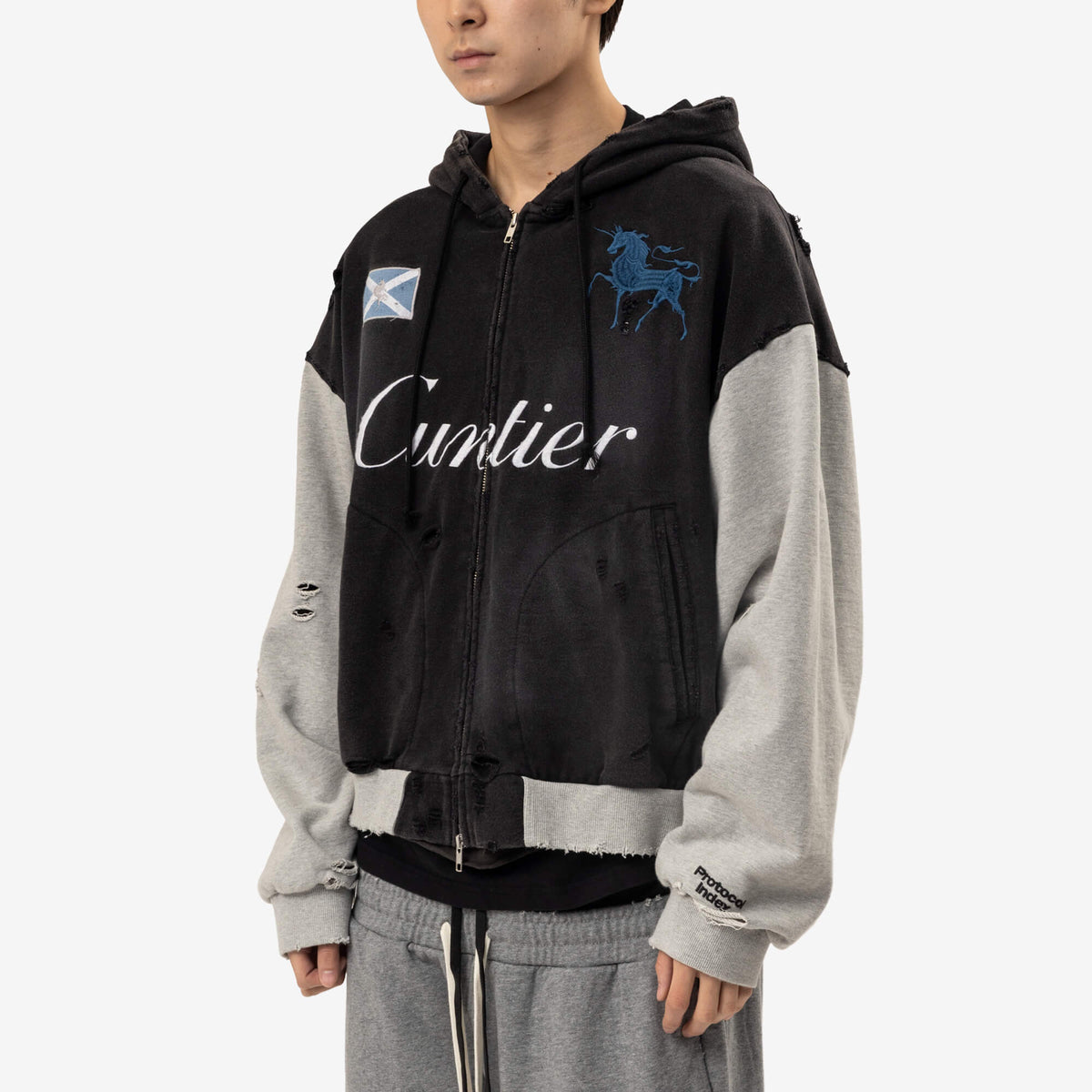 Protocol Index Cuntier Zip Hoody Black-3
