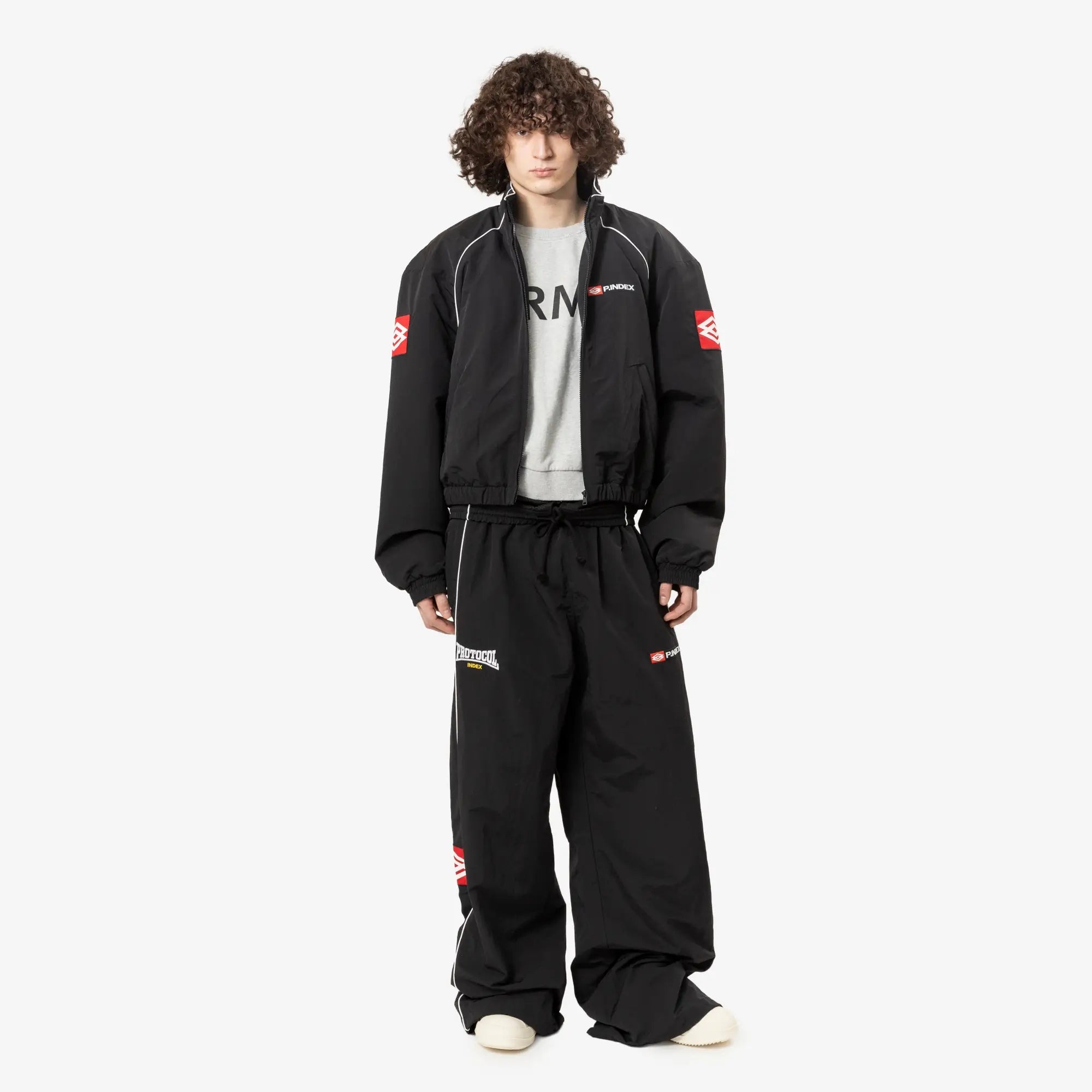 Protocol Index Folded Track Pants Black - 2