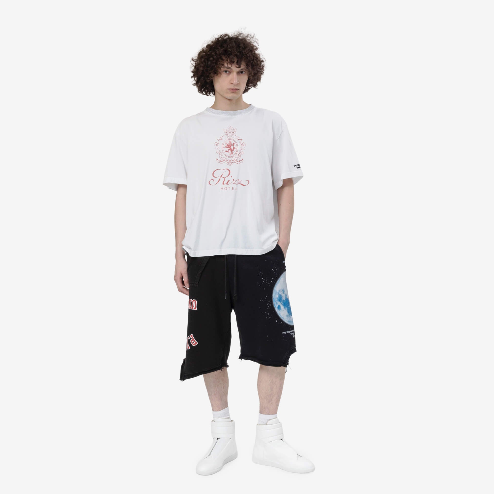 Protocol Index Reconstructed Sweat Shorts Black - 6