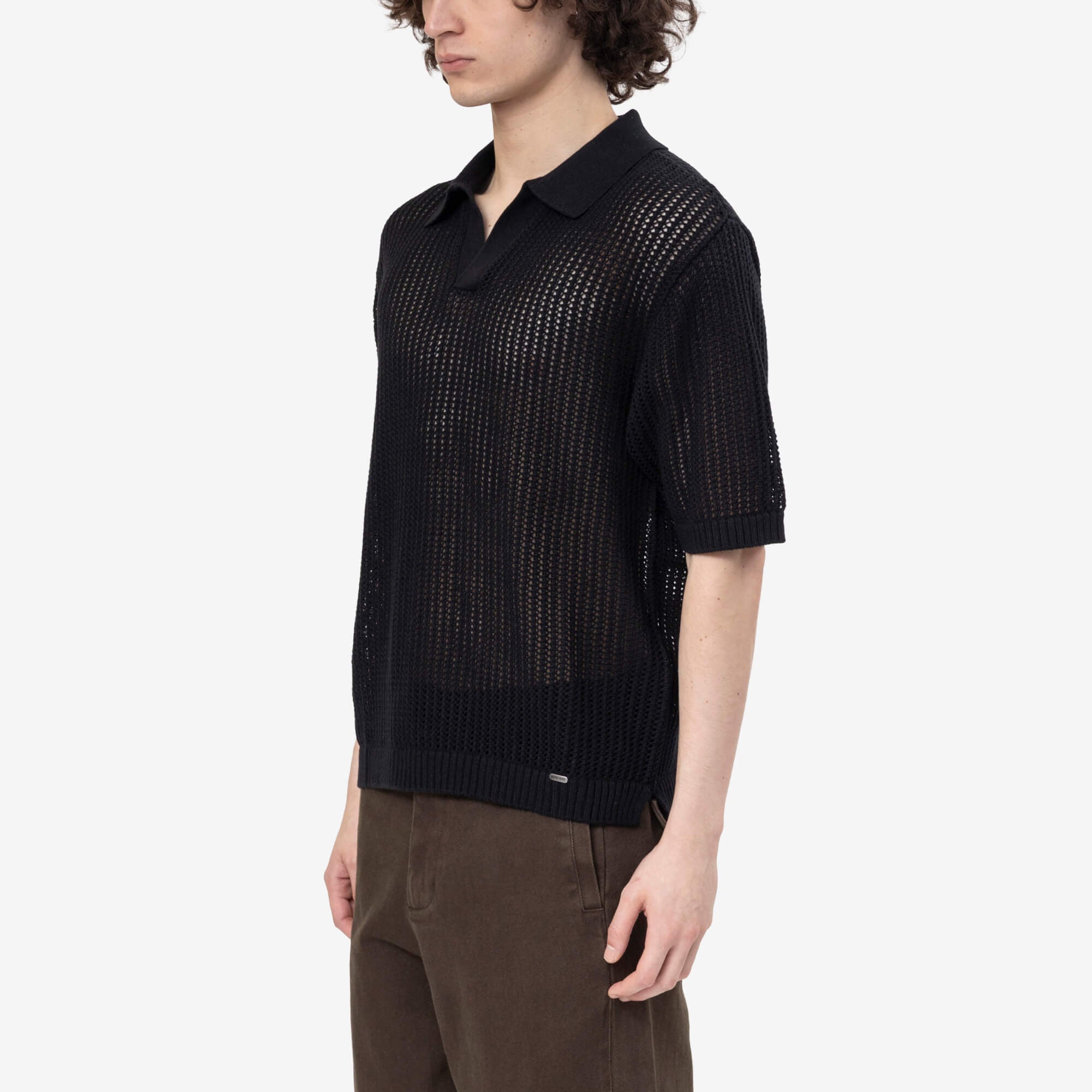 Represent Beverly Knit Polo Jet Black - 3