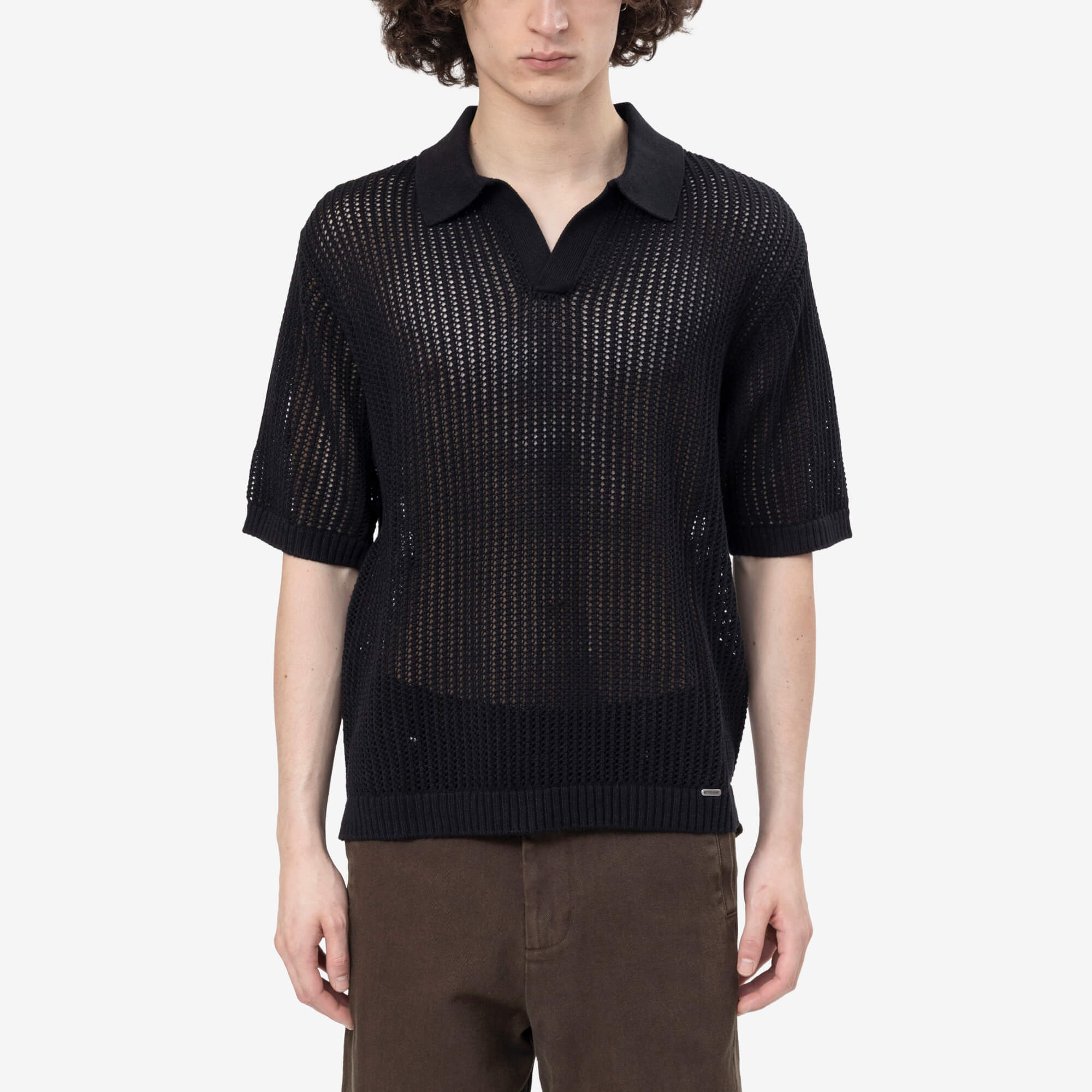 Represent Beverly Knit Polo Jet Black - 1