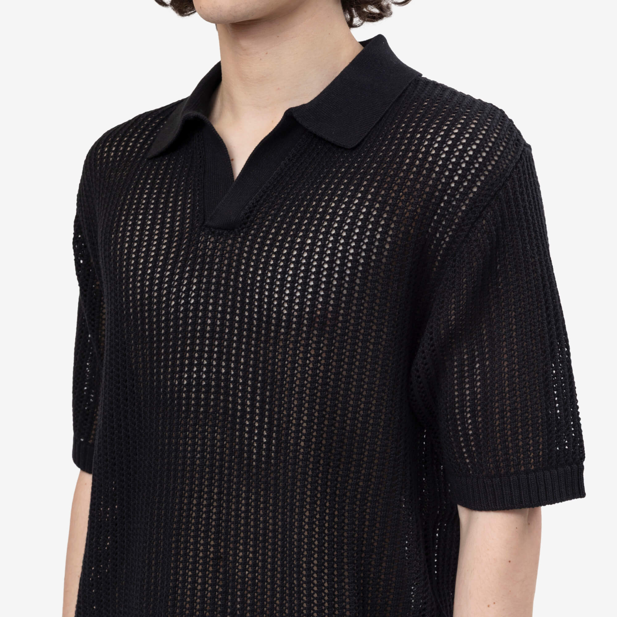 Represent Beverly Knit Polo Jet Black - 5