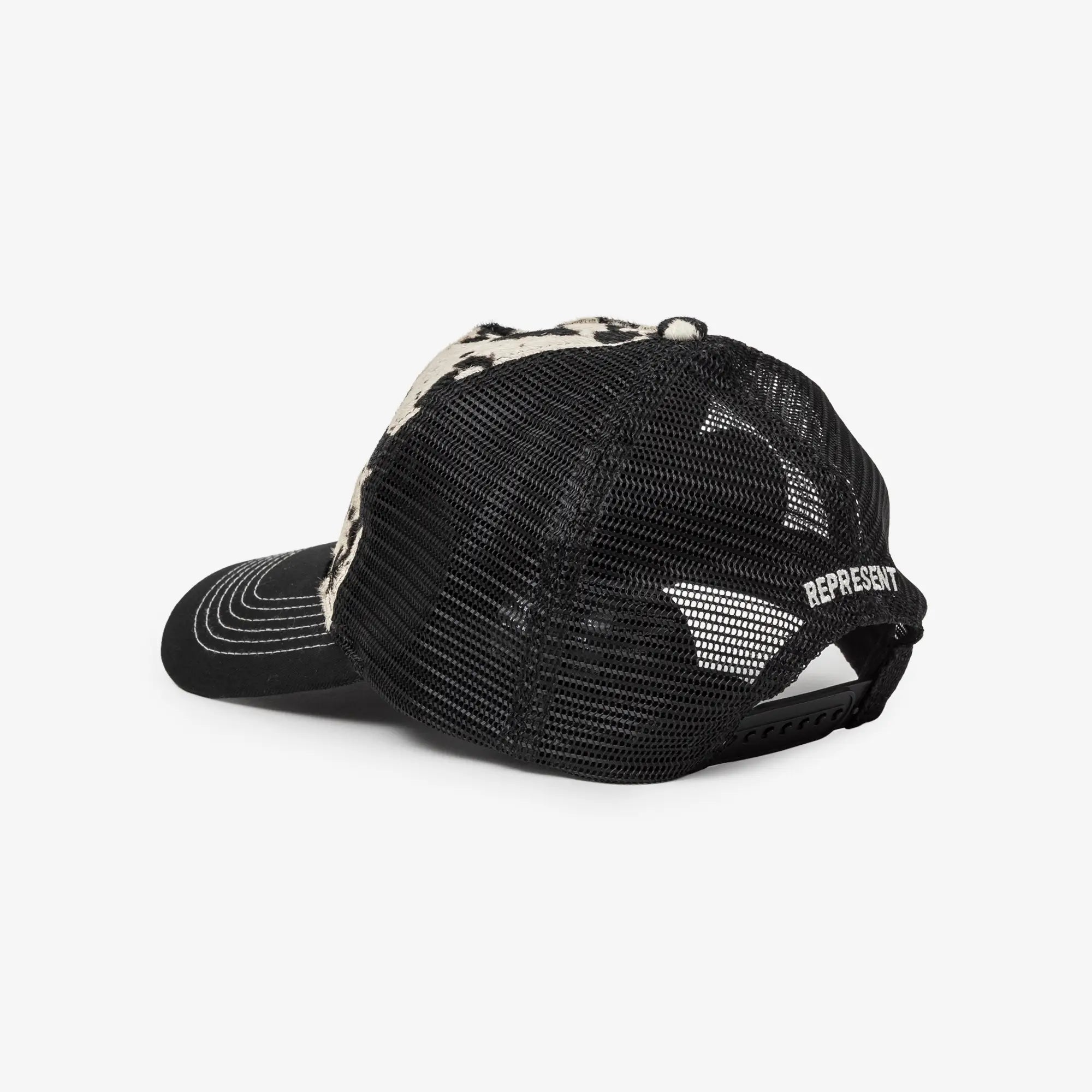 Represent Cow Hide Print Cap Flat White/Jet Black - 4