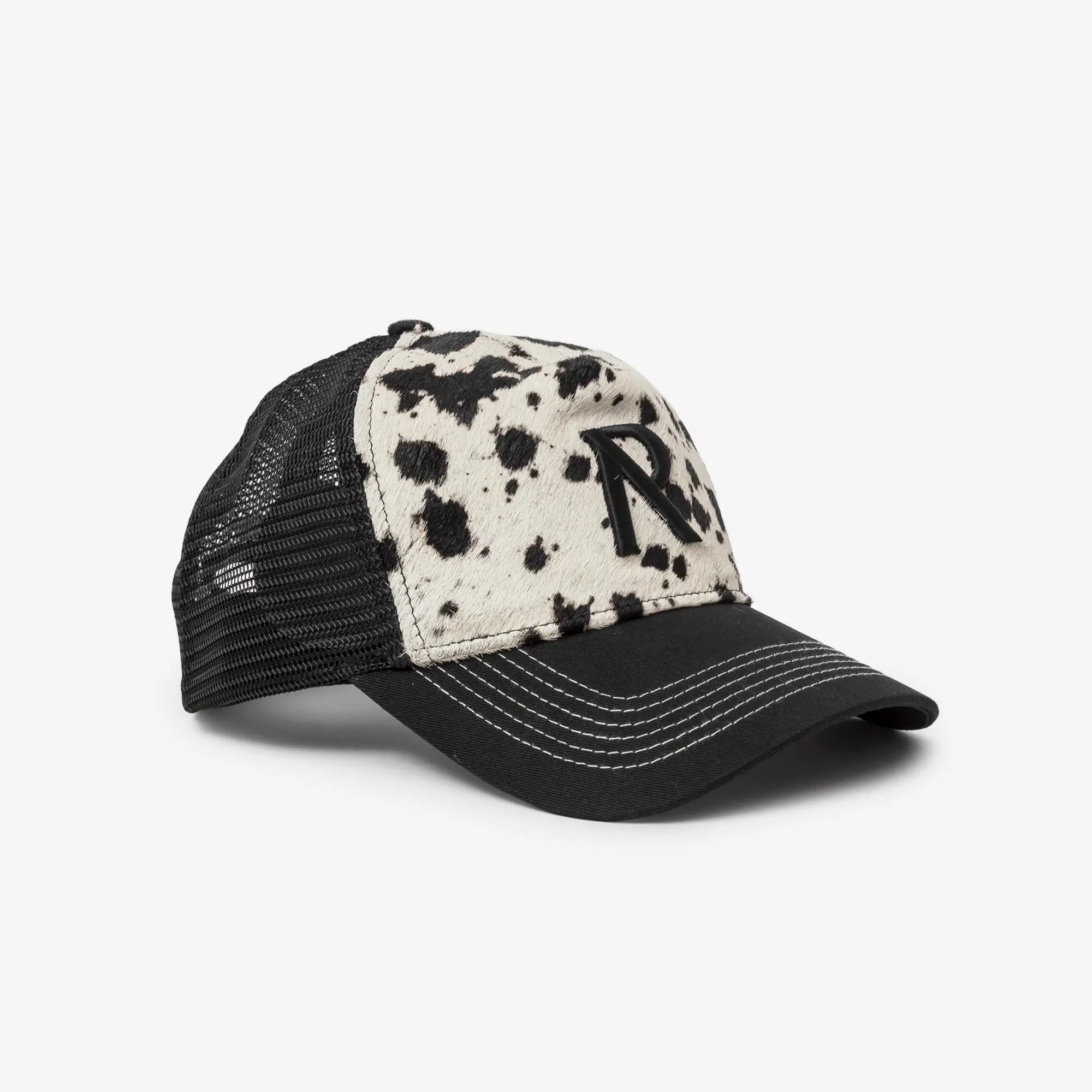 Represent Cow Hide Print Cap Flat White/Jet Black - 3