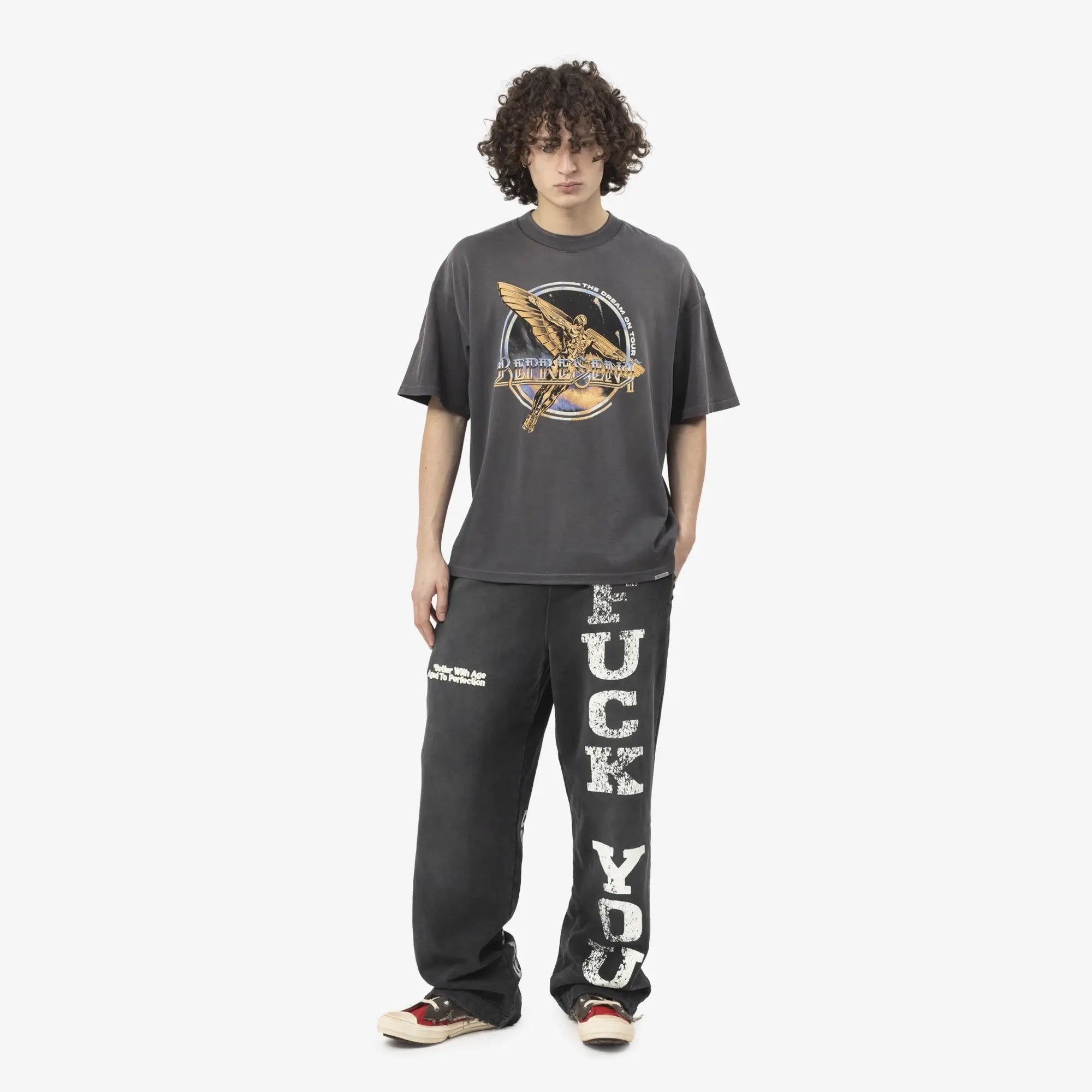 Represent Golden Tour T-Shirt Sun Fade Grey - 2