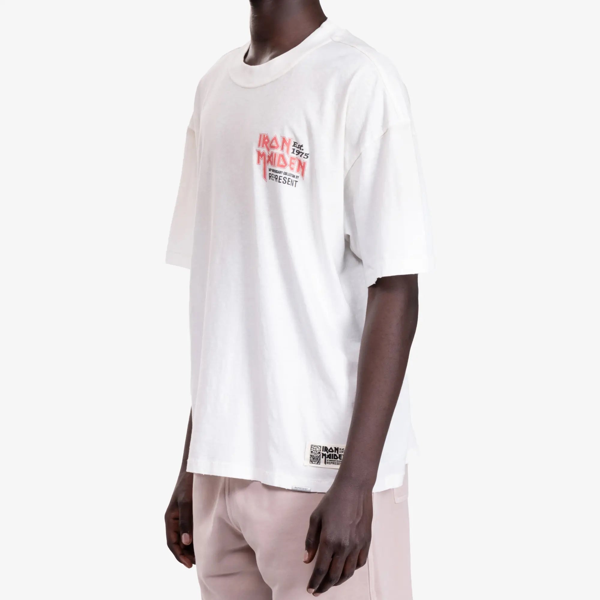 Represent Iron Maiden Anniversary T-Shirt Washed Ecru - 3