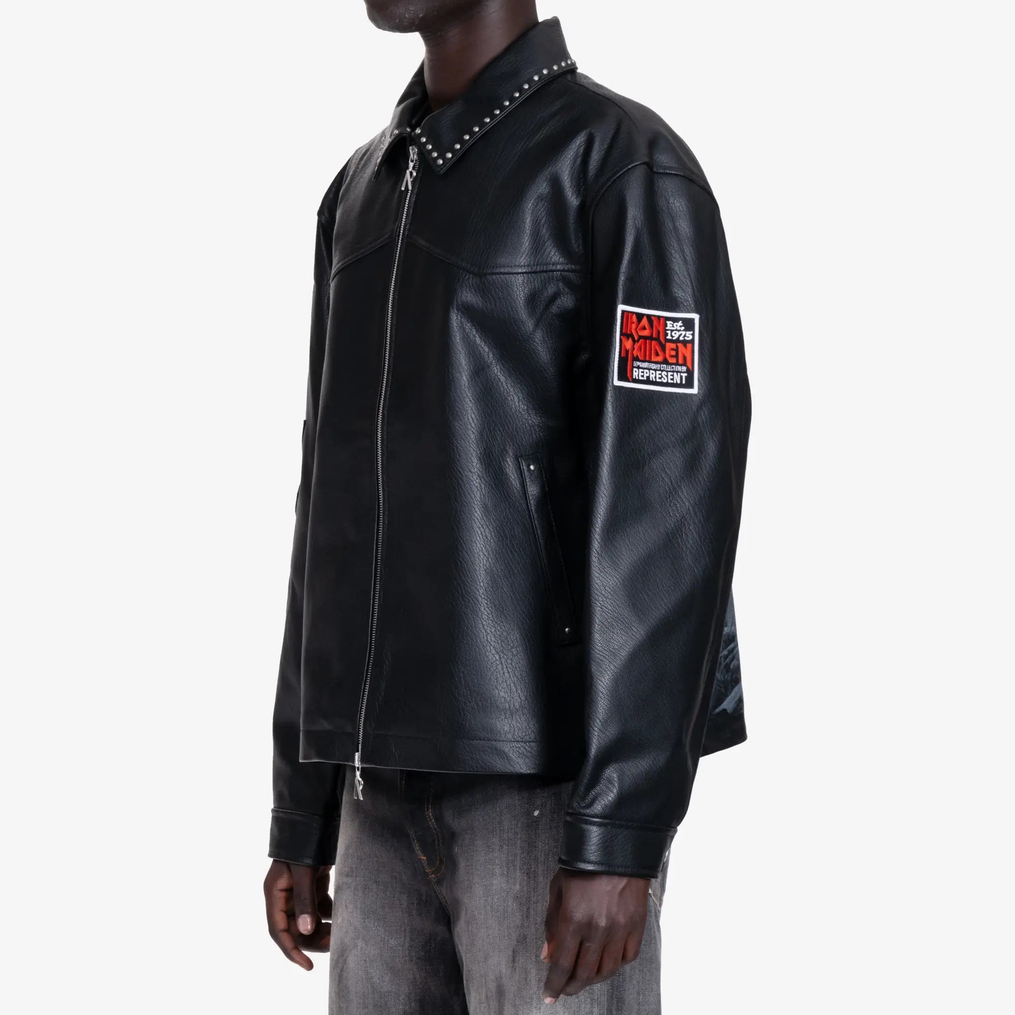 Represent Iron Maiden Trooper Leather Jacket Black - 3