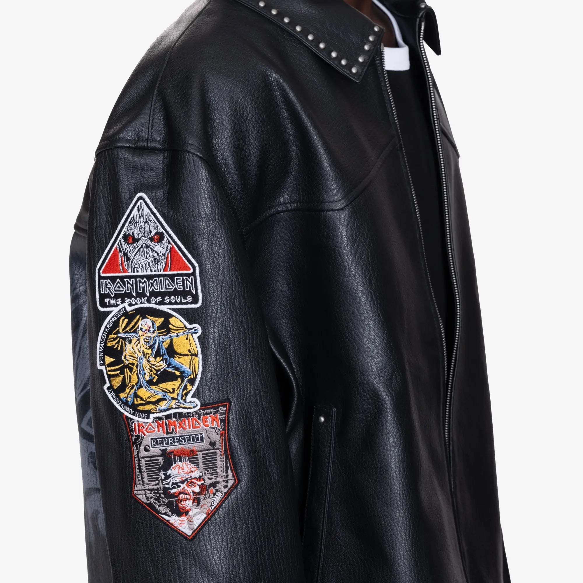 Represent Iron Maiden Trooper Leather Jacket Black - 6