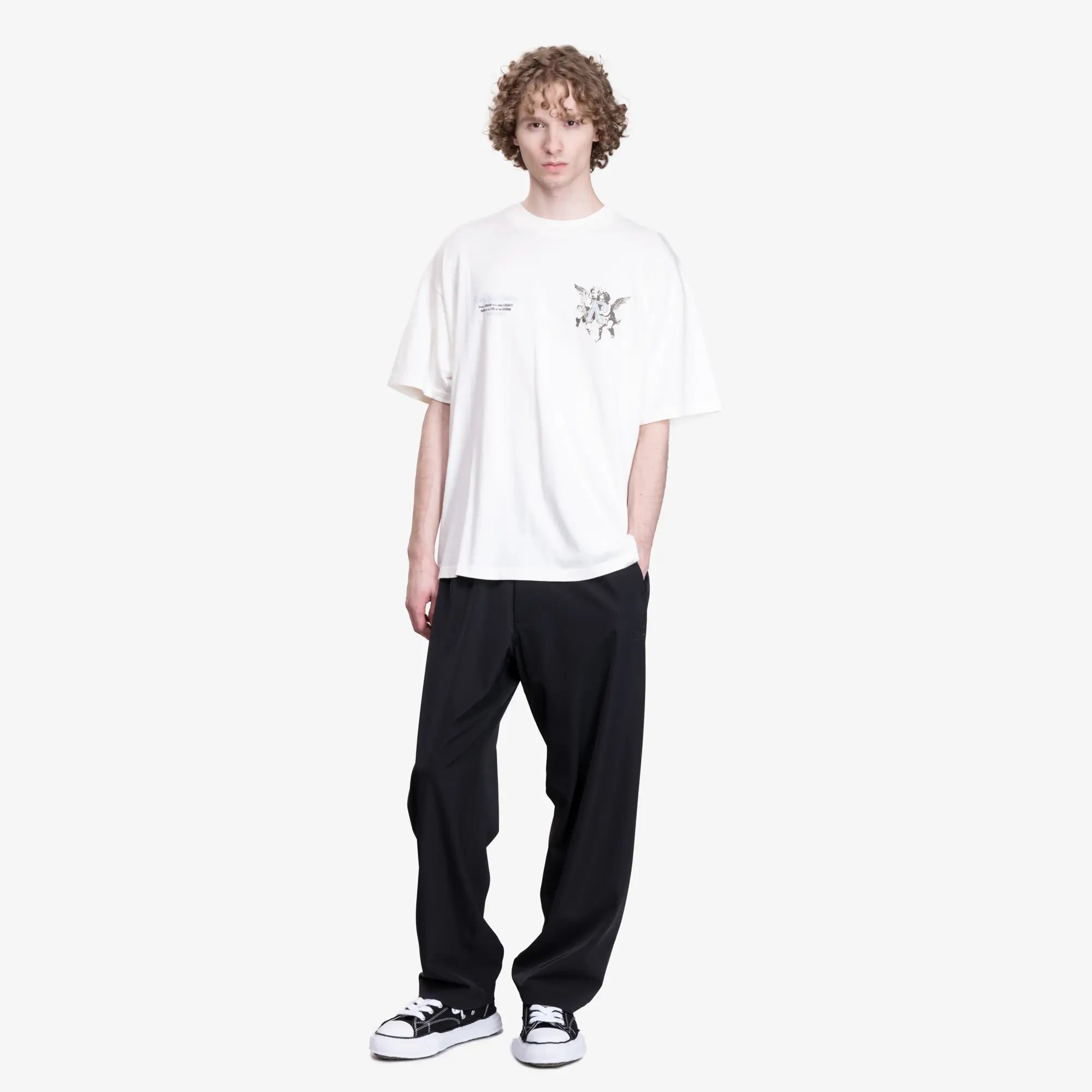 Represent Legacy Cherubs T-Shirt Flat White - 2