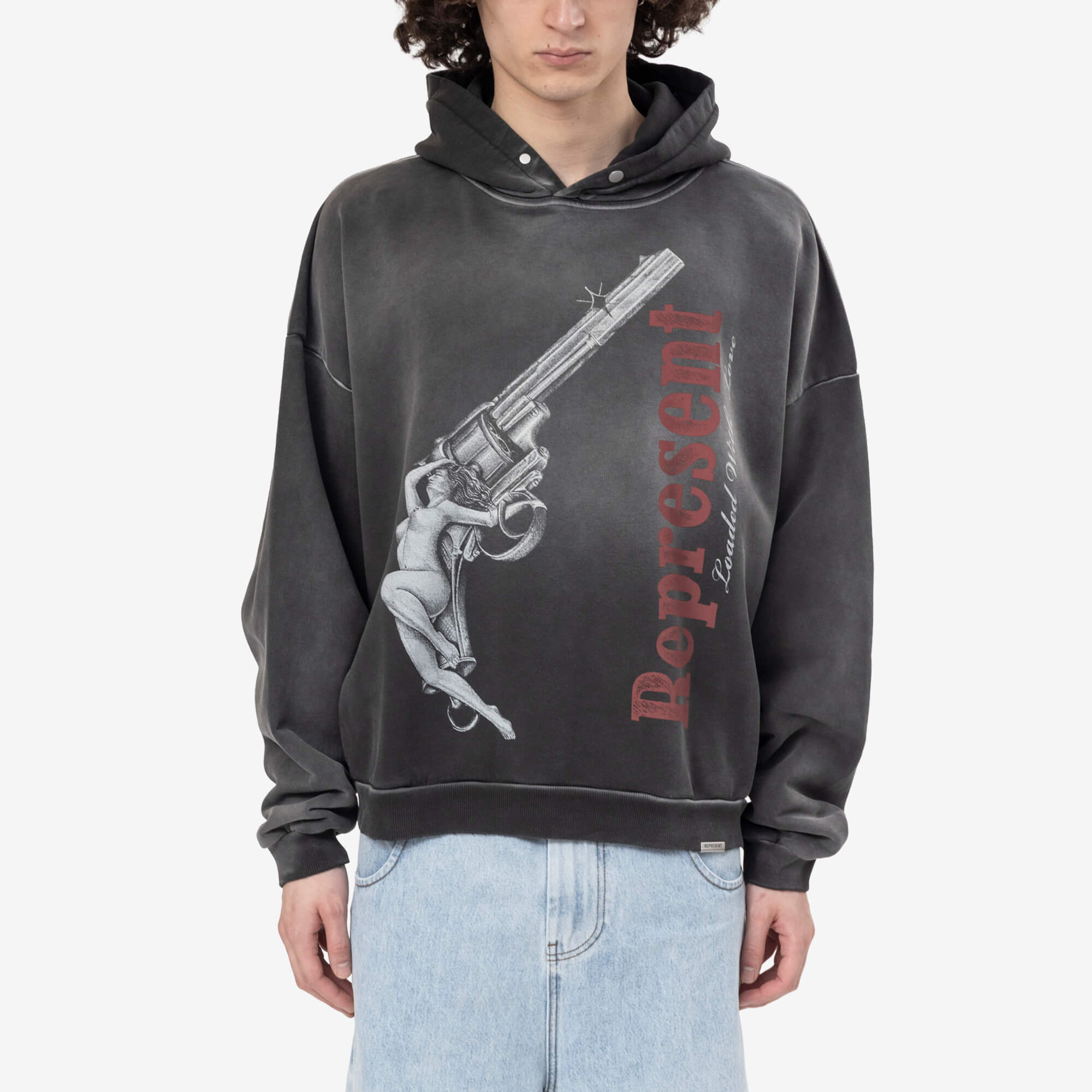 Represent Loaded with Love Hoody Stained Black - 1