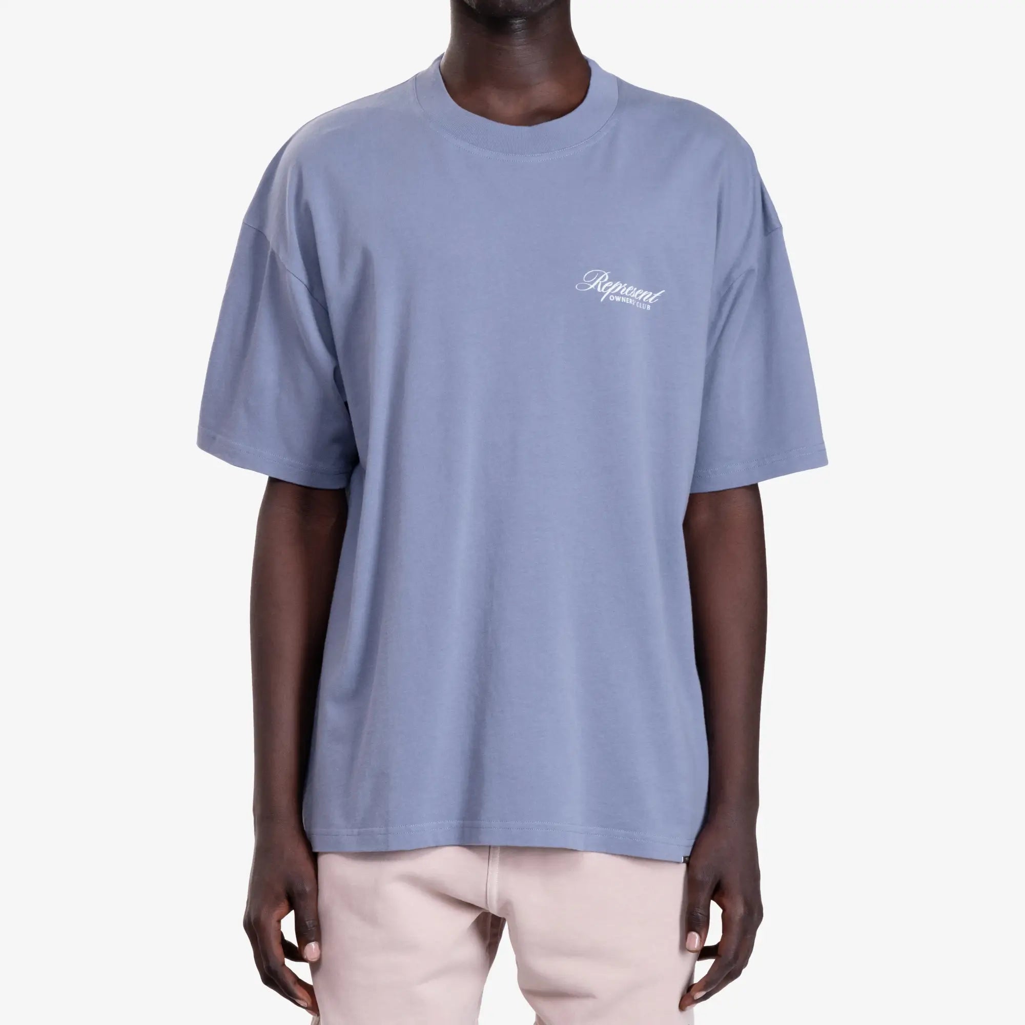 Represent Owners Club Script T-Shirt Dusty Blue - 1