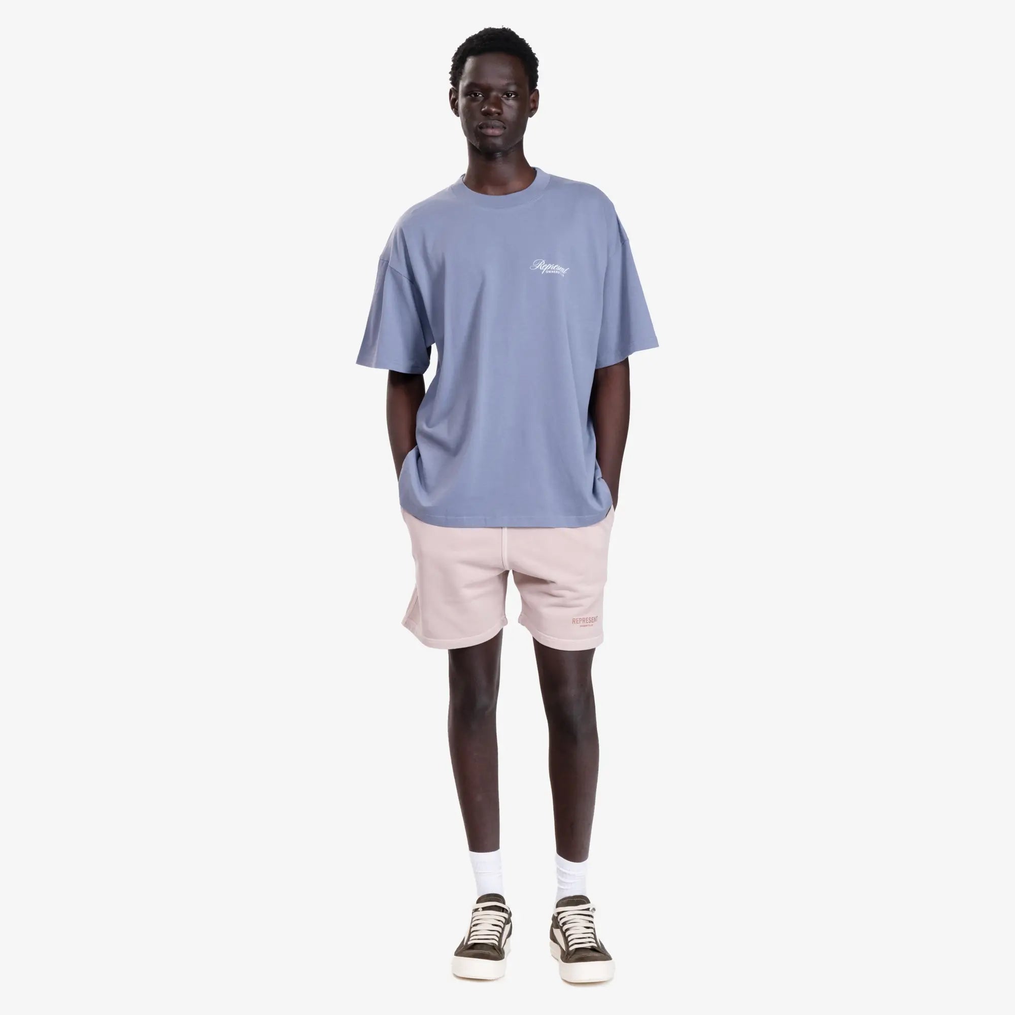 Represent Owners Club Script T-Shirt Dusty Blue - 2