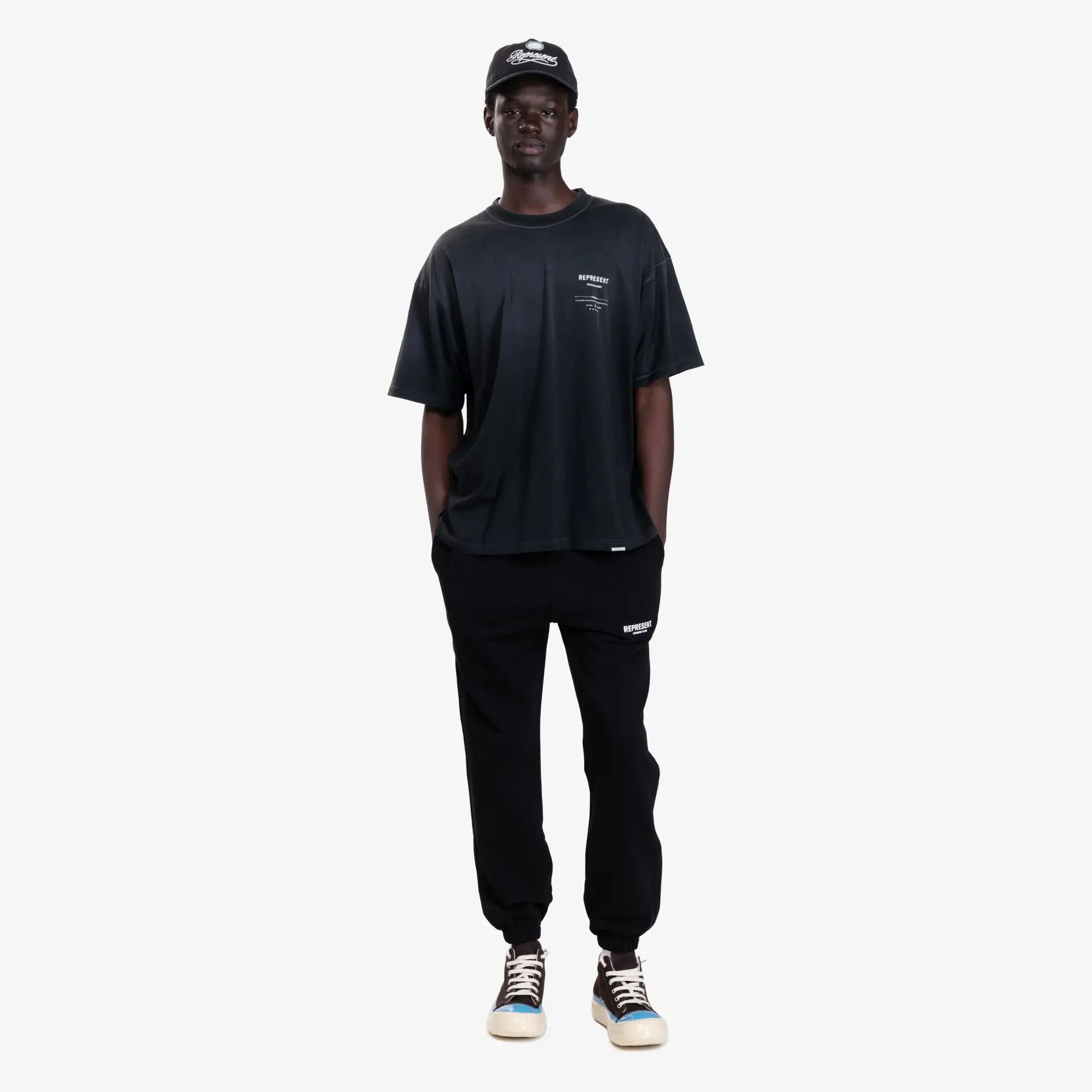 Represent Revere Manor T-Shirt Stained Black - 2