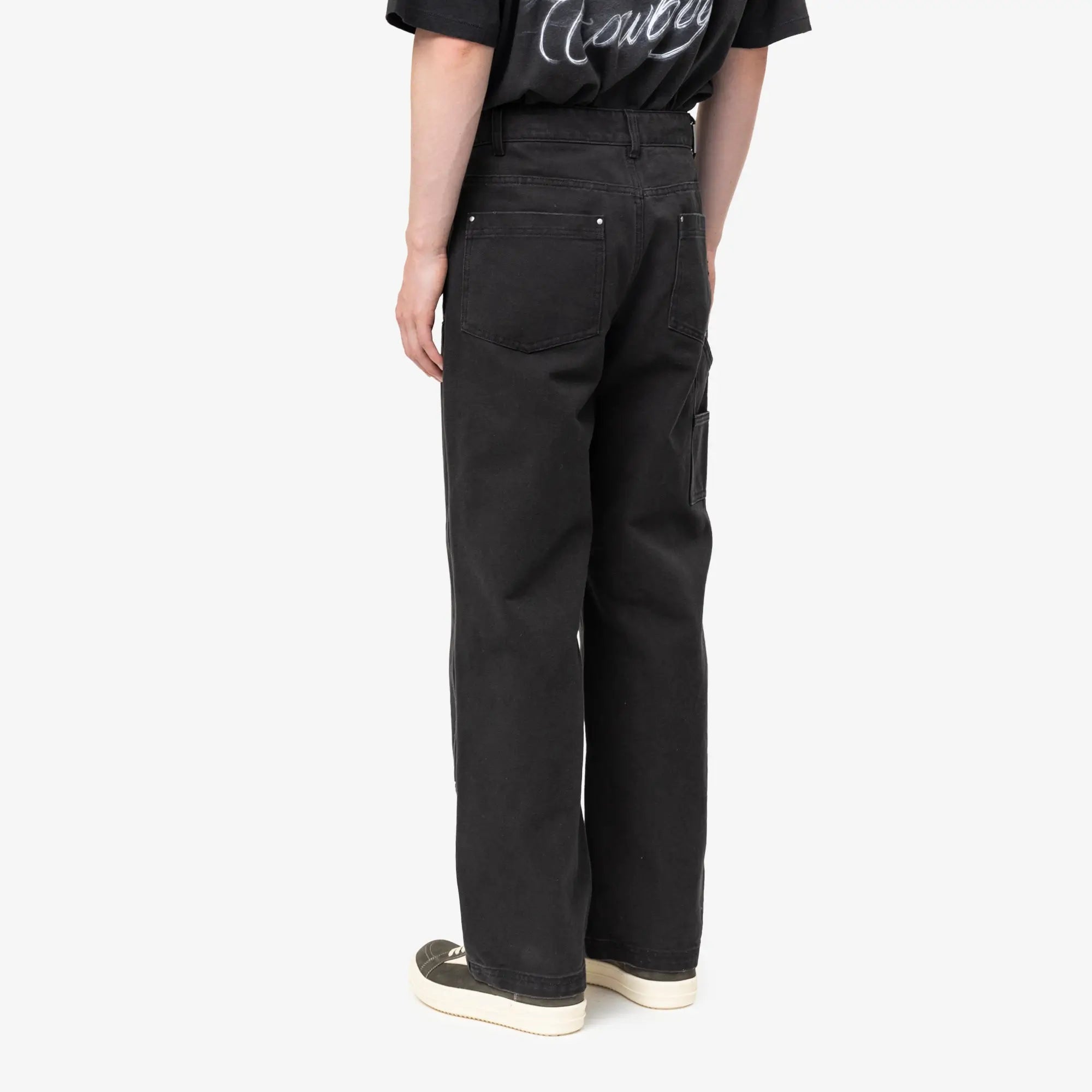 Represent Worker Pants Washed Black - 4