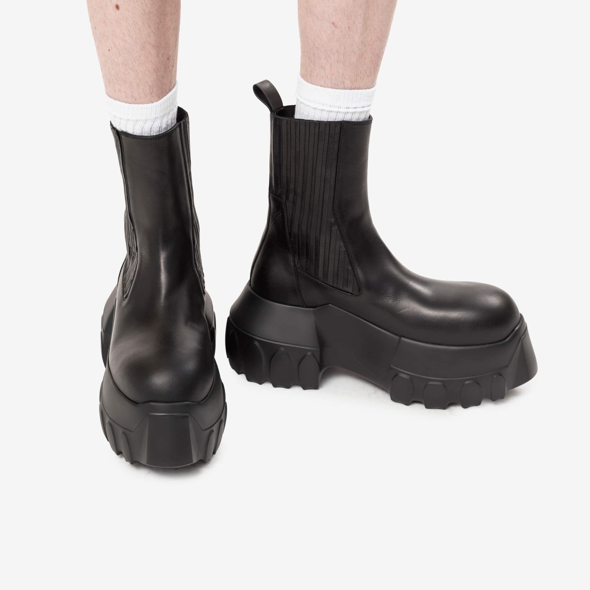 Rick Owens Beatle Mega Tractor Boots Black-2