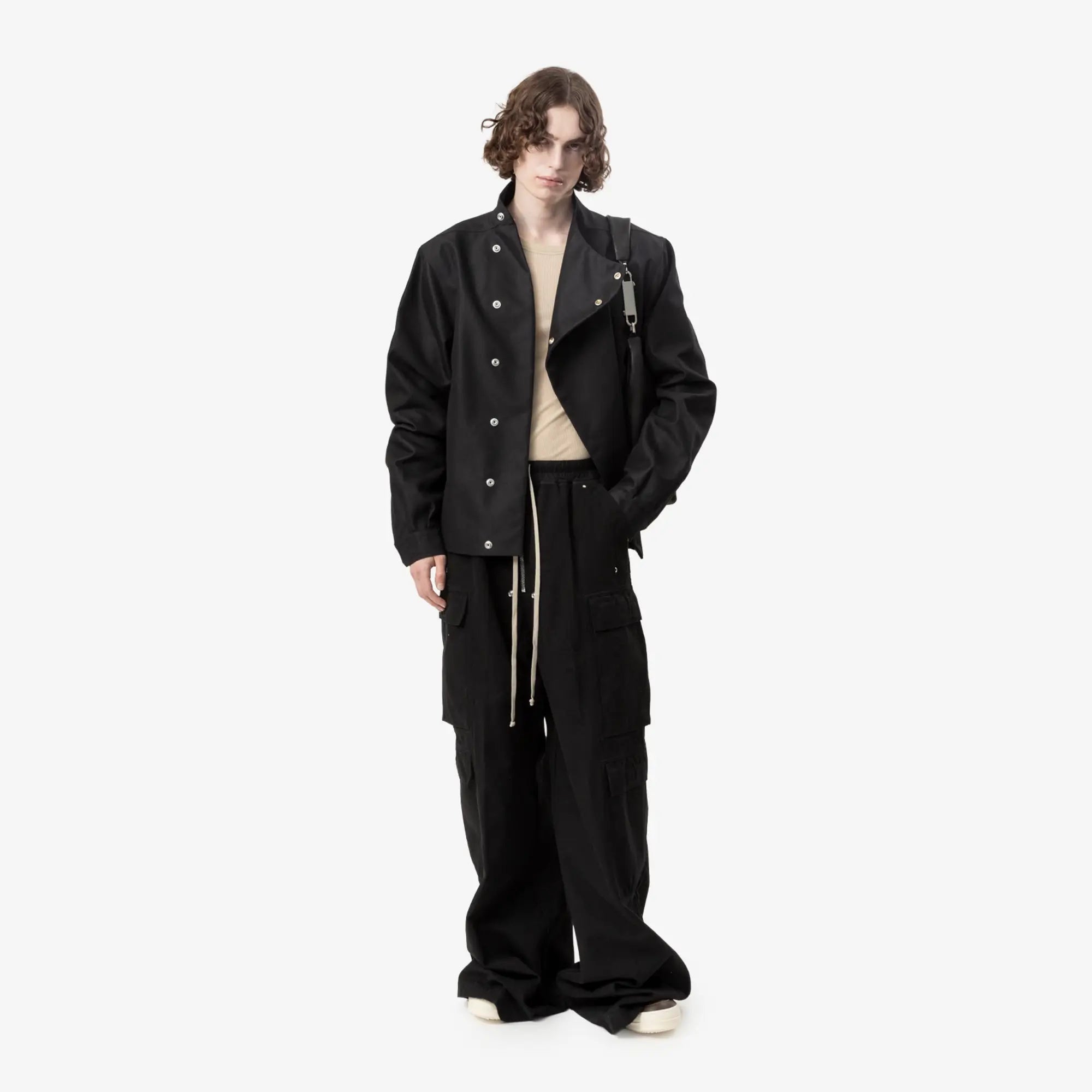 Rick Owens Cropped Gemini Bag Black - 2