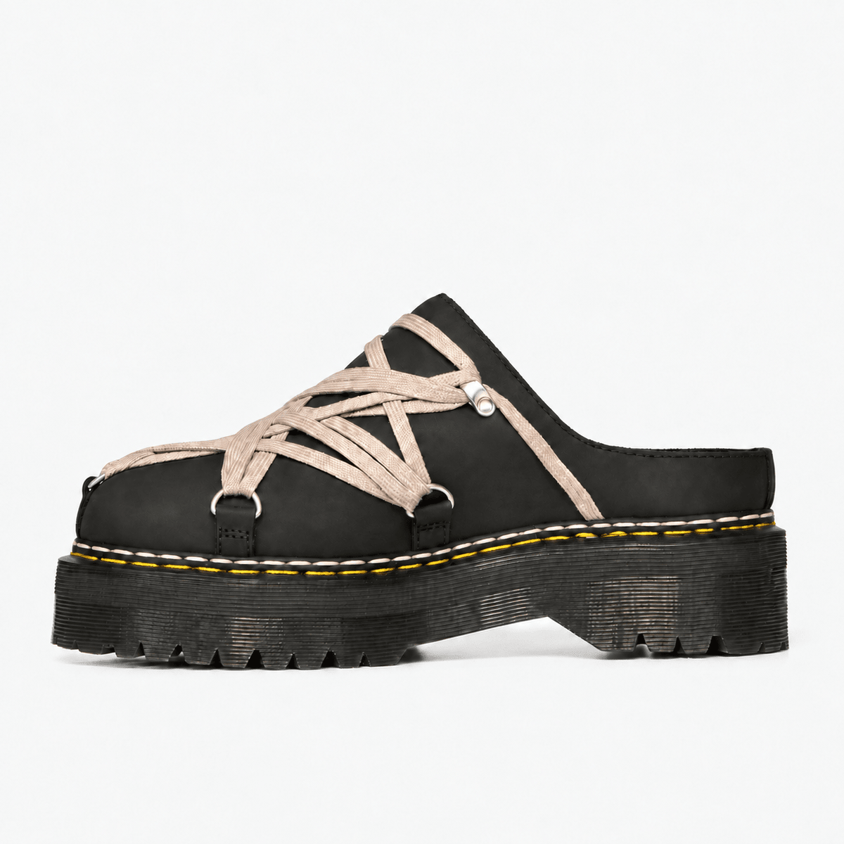 Rick Owens Dr. Martens Quad Sole Megalace Mules Black-4