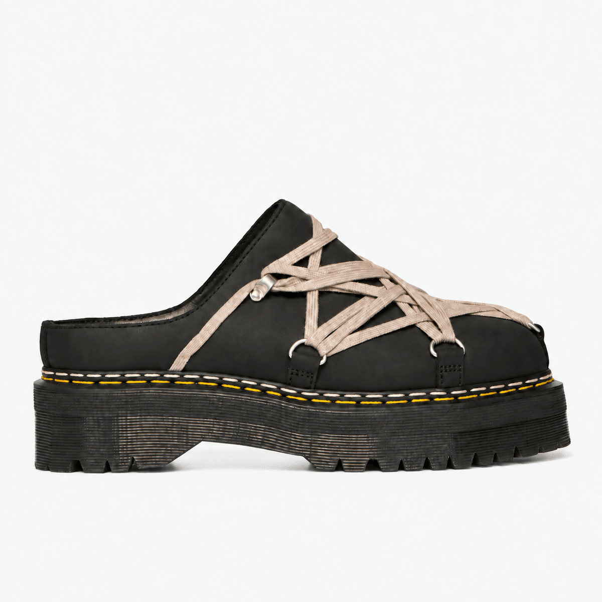 Rick Owens Dr. Martens Quad Sole Megalace Mules Black-3