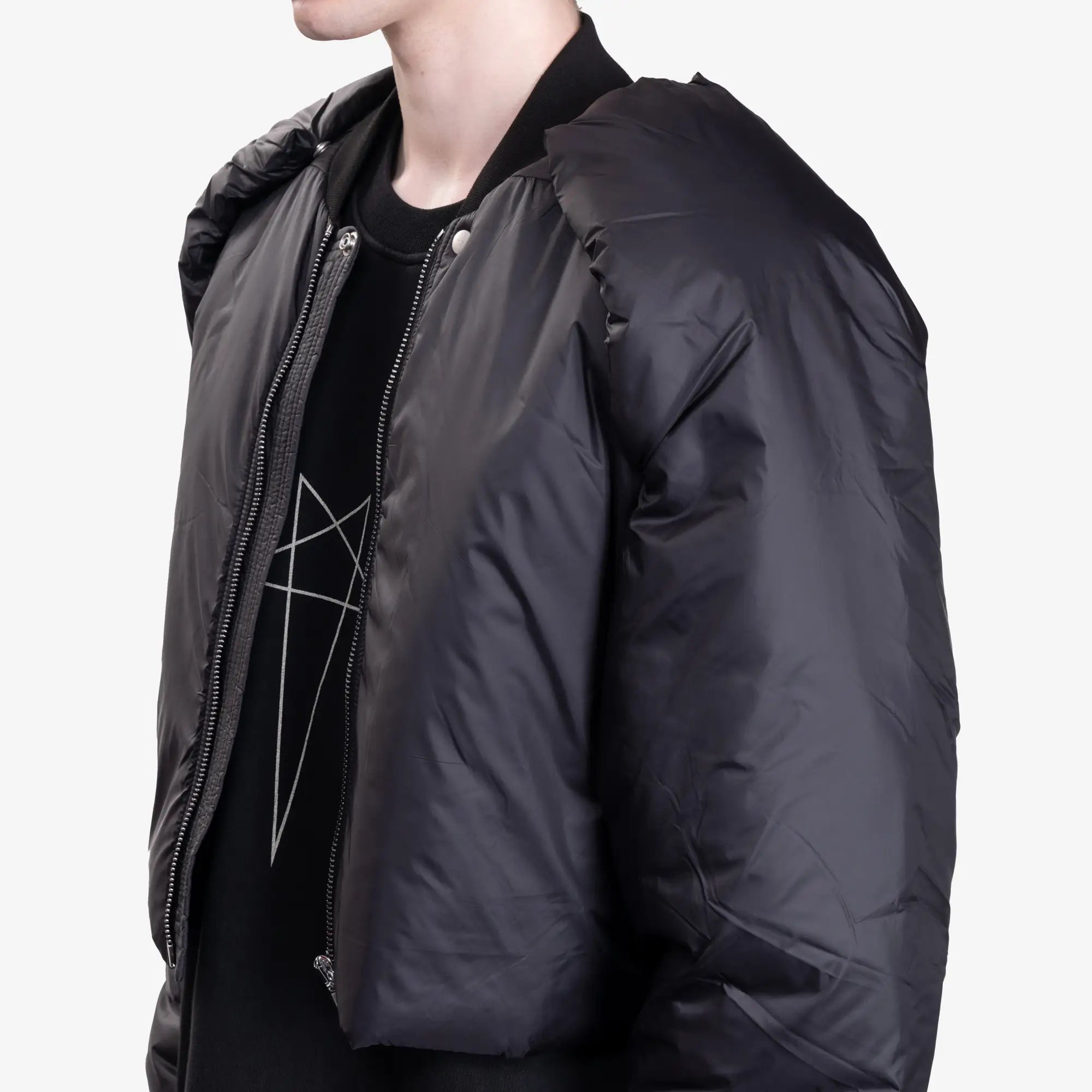 Rick Owens DRKSHDW Convertible Jacket Black - 5