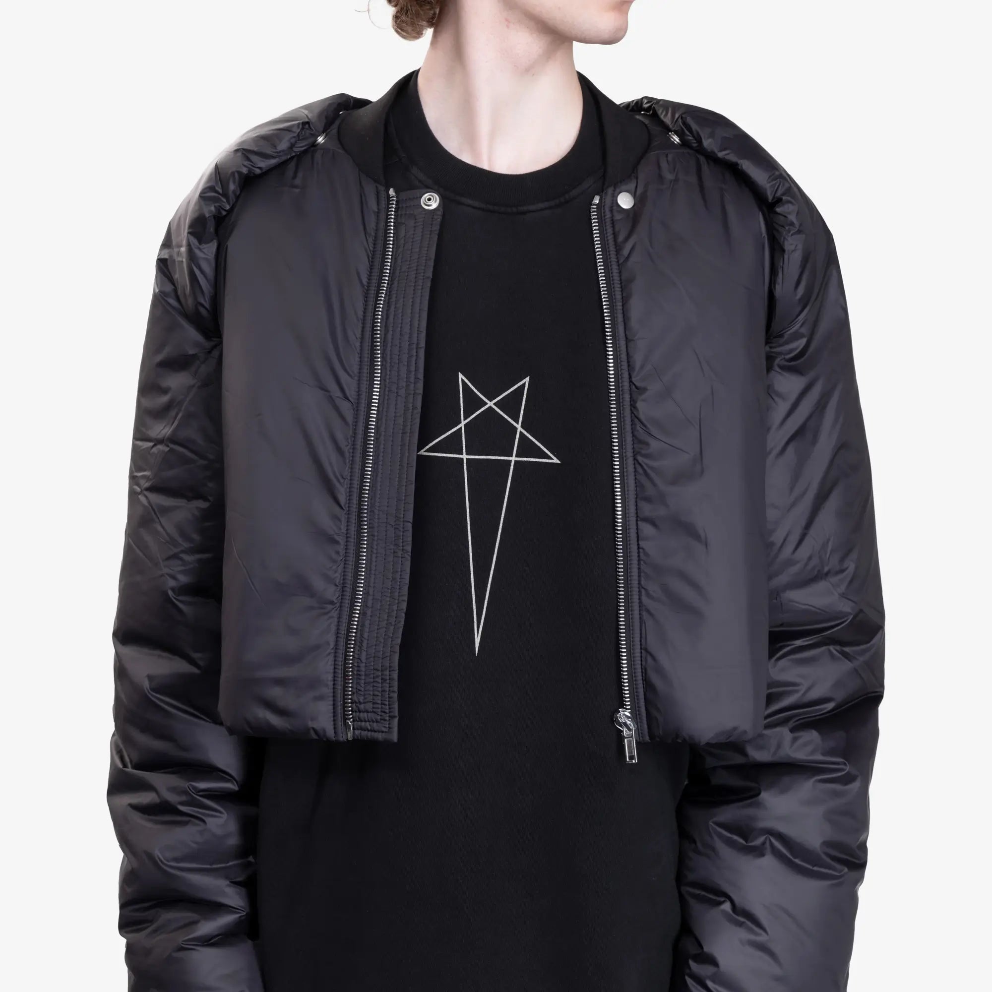 Rick Owens DRKSHDW Convertible Jacket Black - 7