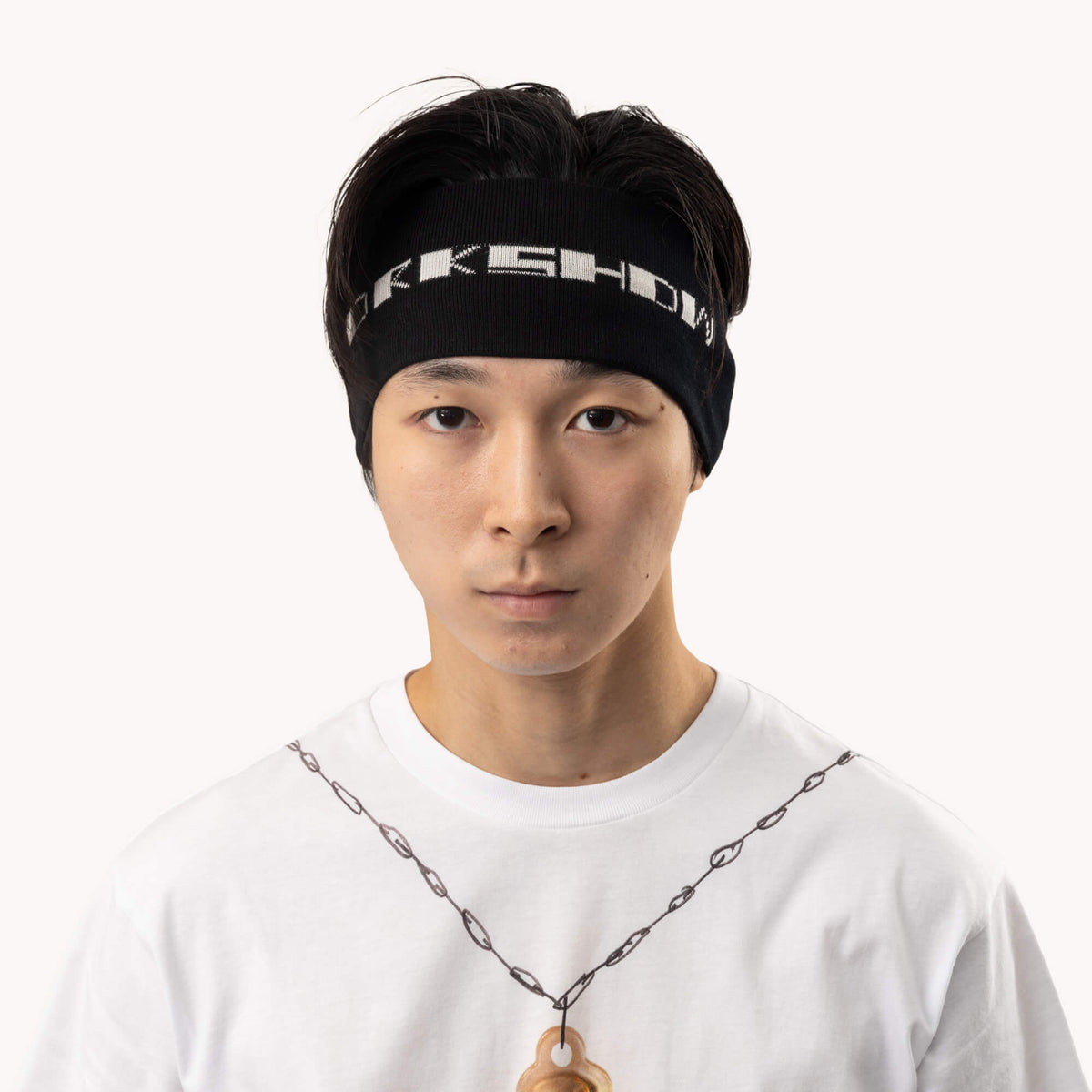 Rick Owens DRKSHDW DRKSHDW Headband Black/Pearl-2