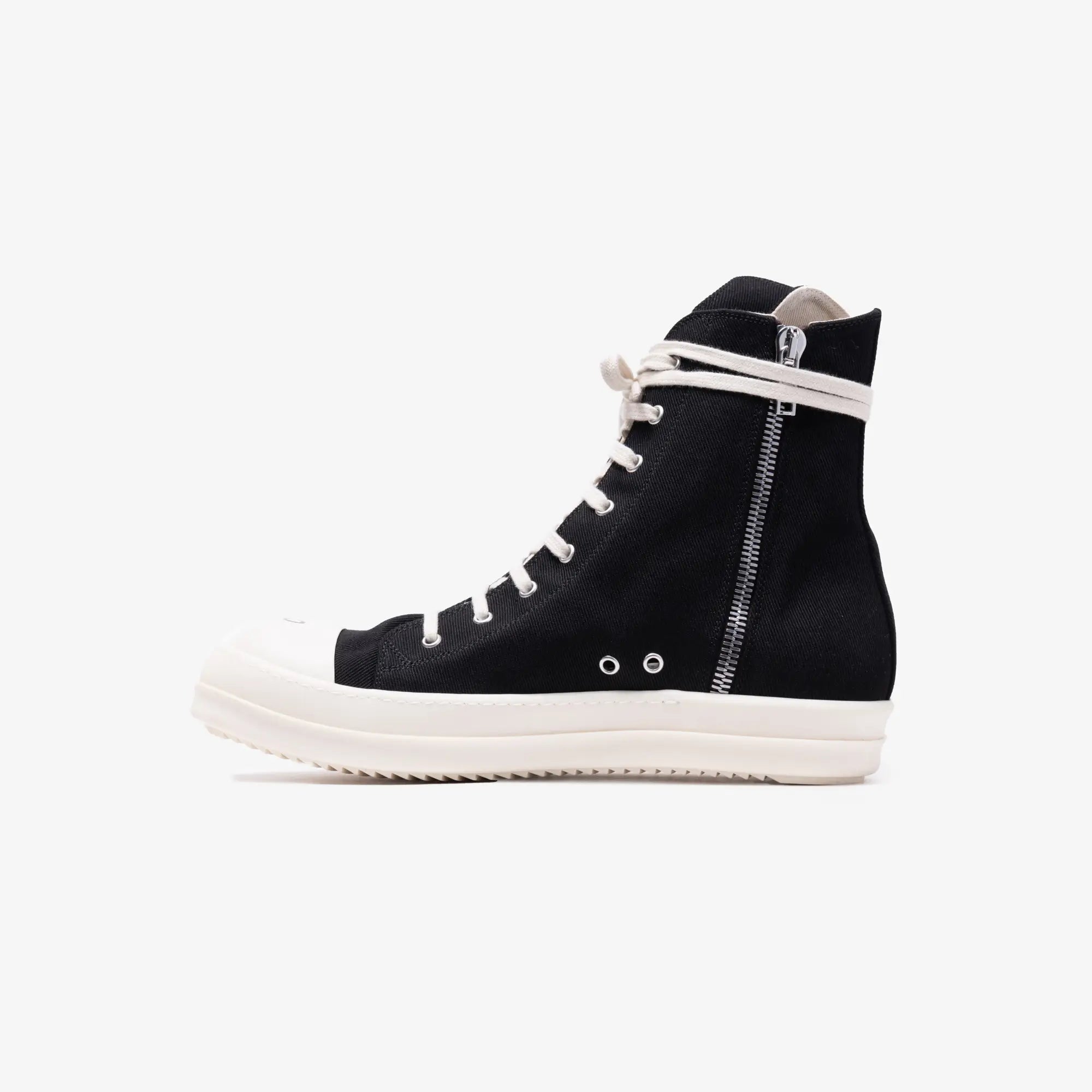 Rick Owens DRKSHDW High - Top Sneaks Black/Black/Milk/Milk - 5