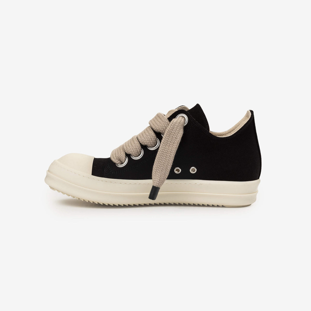 Rick Owens DRKSHDW Jumbolace Low-Top Sneaks Black/Milk/Milk-4